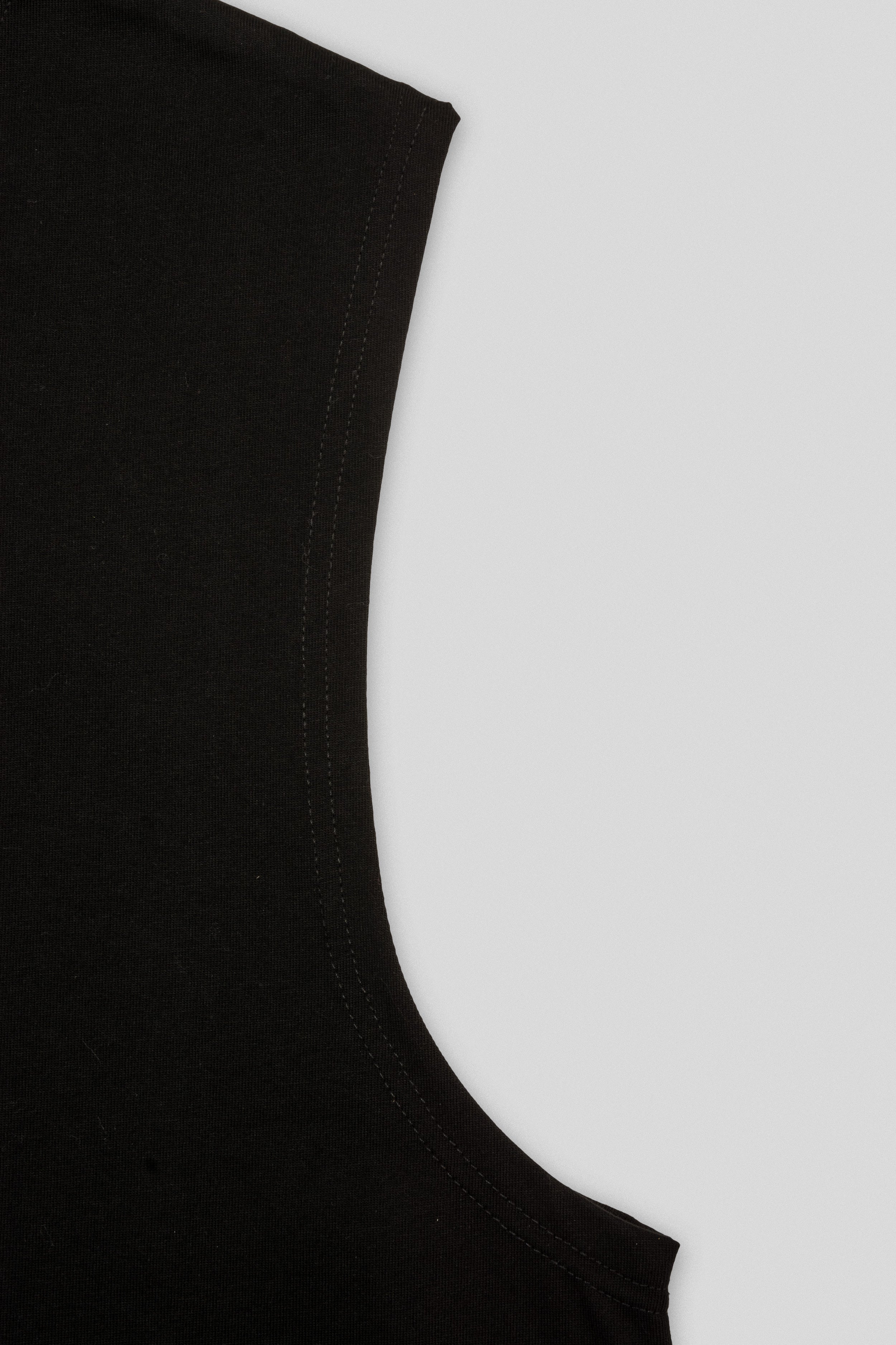 Sleeveless Tank - Jet Black