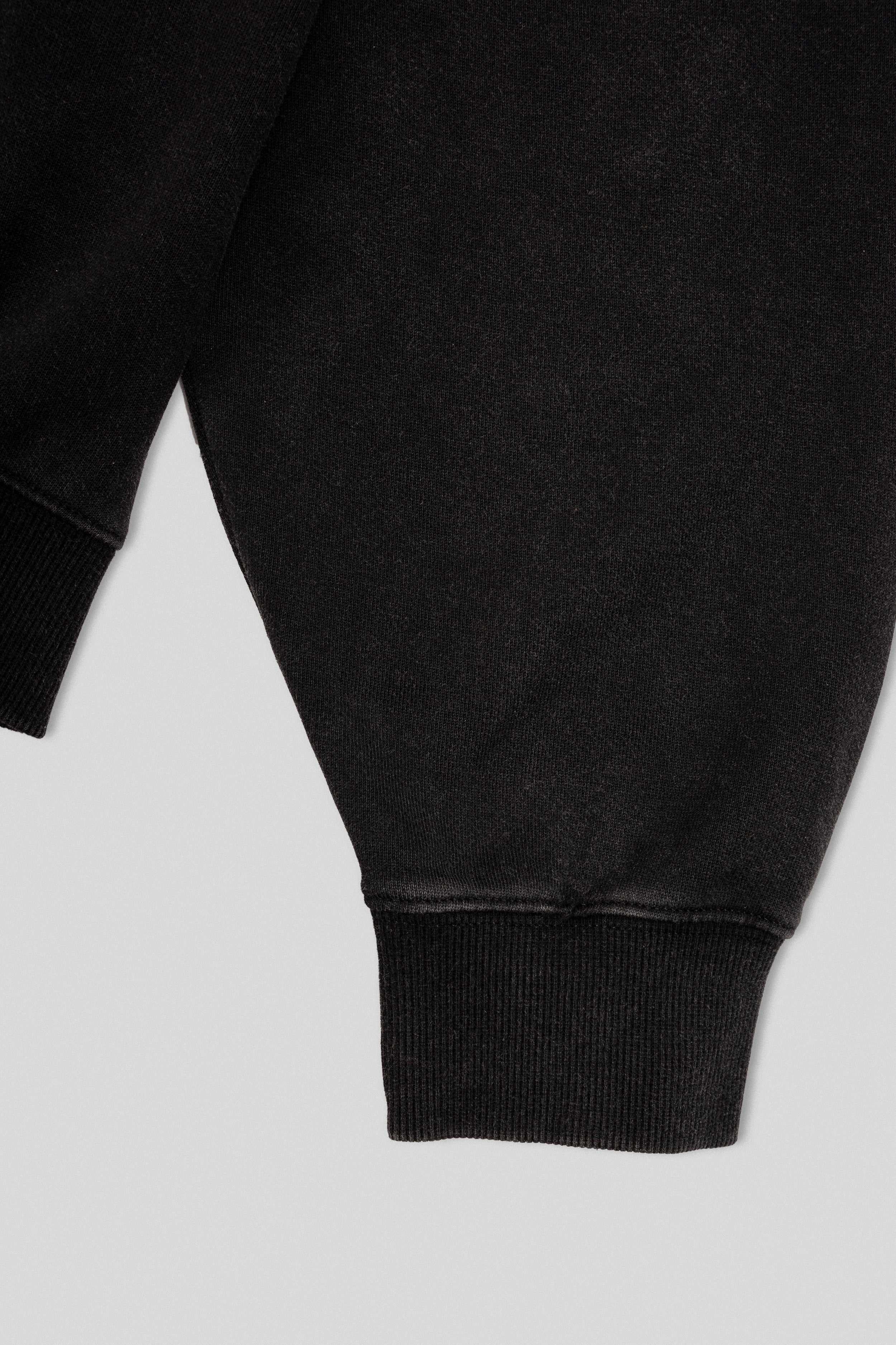 Arden Zipper Hoodie - Washed Black