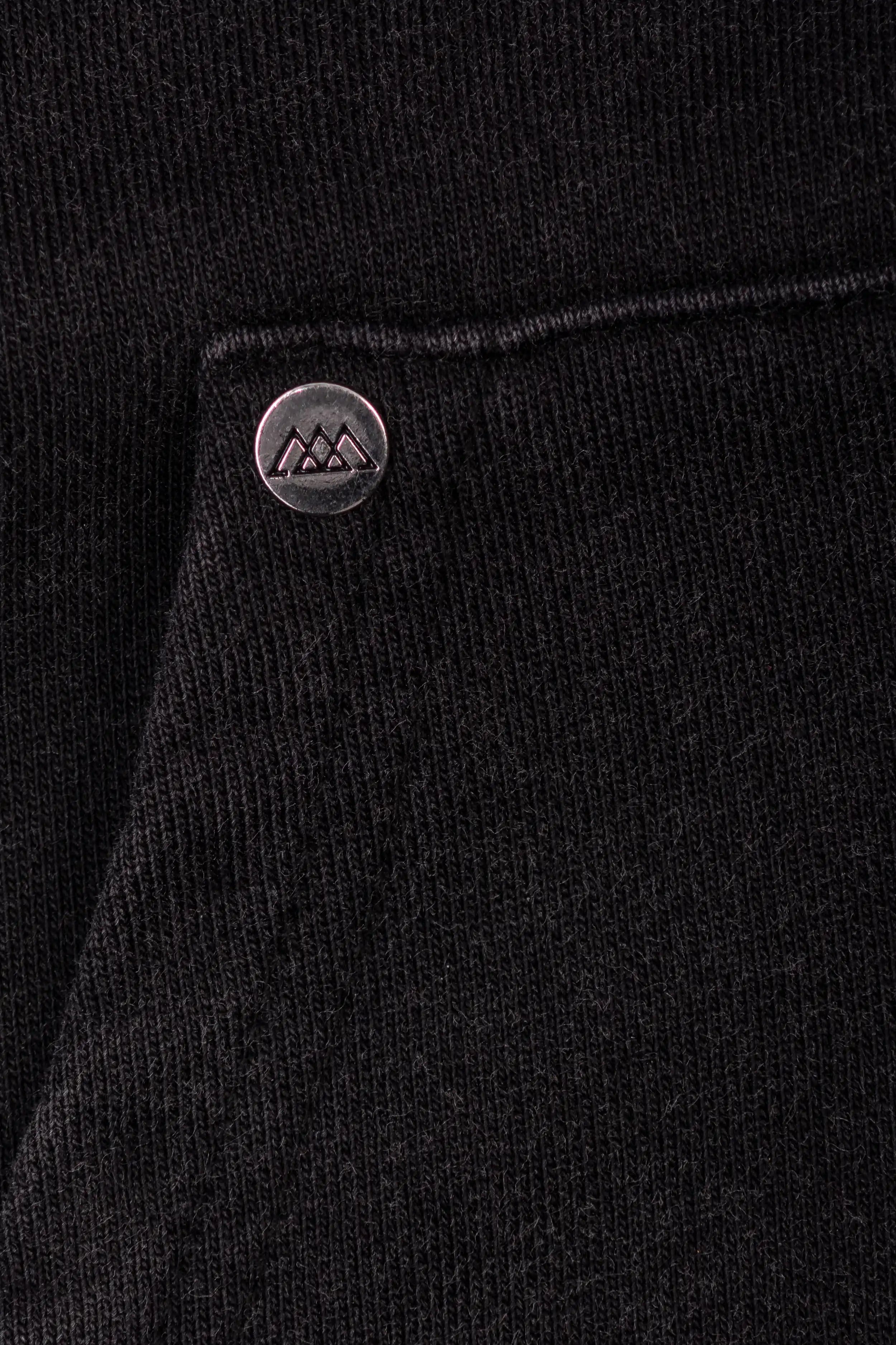 Arden Zipper Hoodie - Washed Black