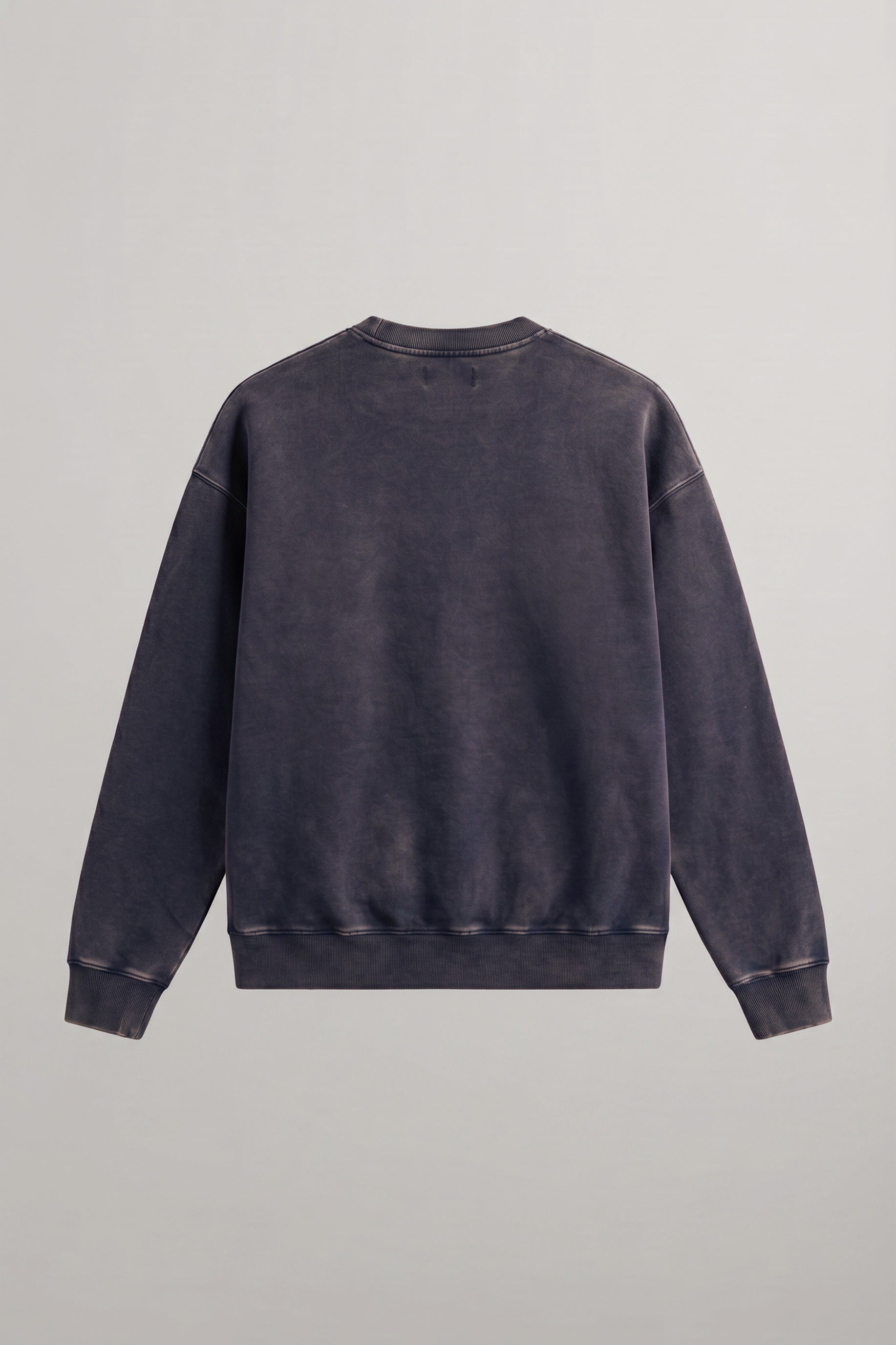 The Ajax Crewneck - Indigo Washed University Logo