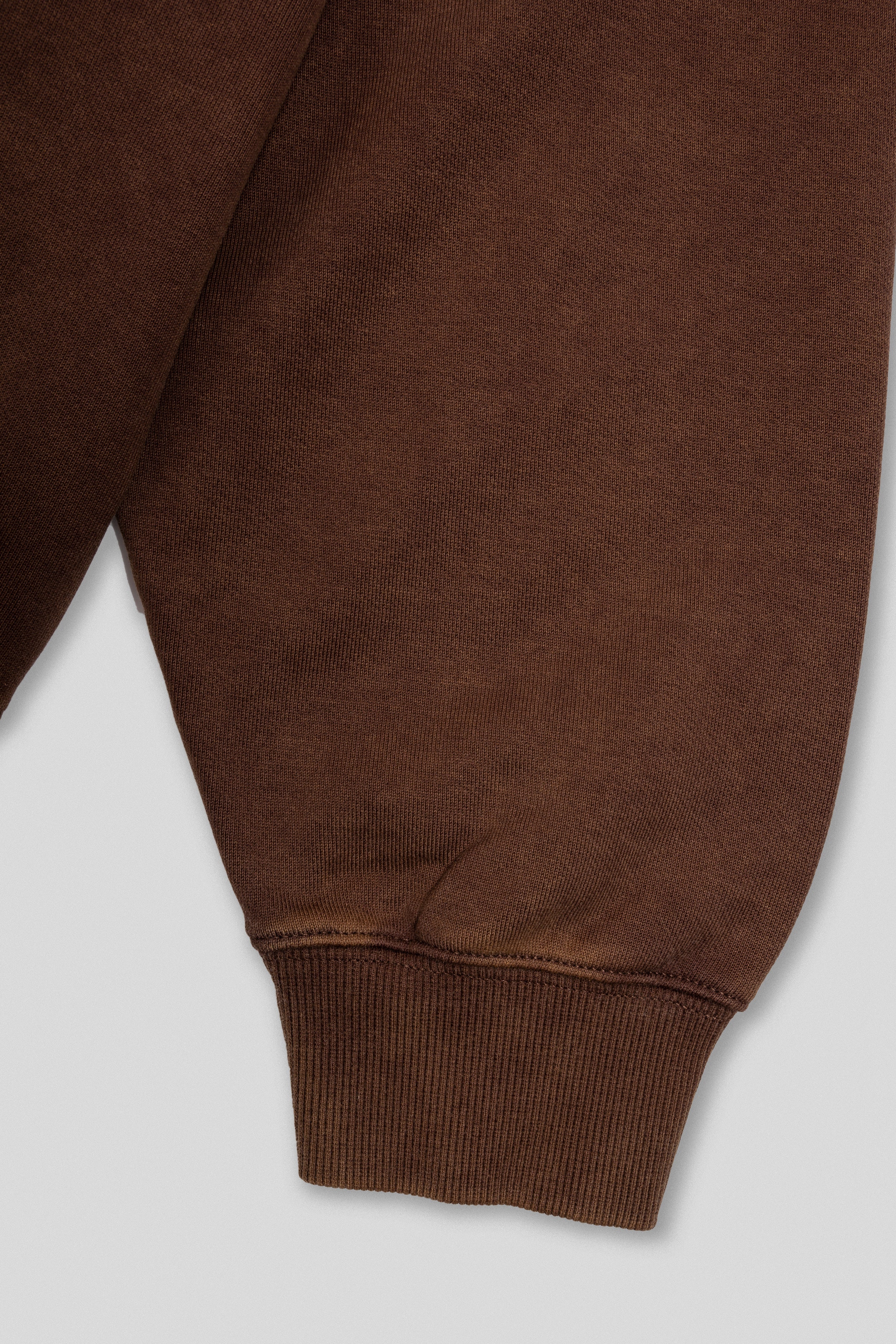 Arden Zipper Hoodie - Washed Mocha