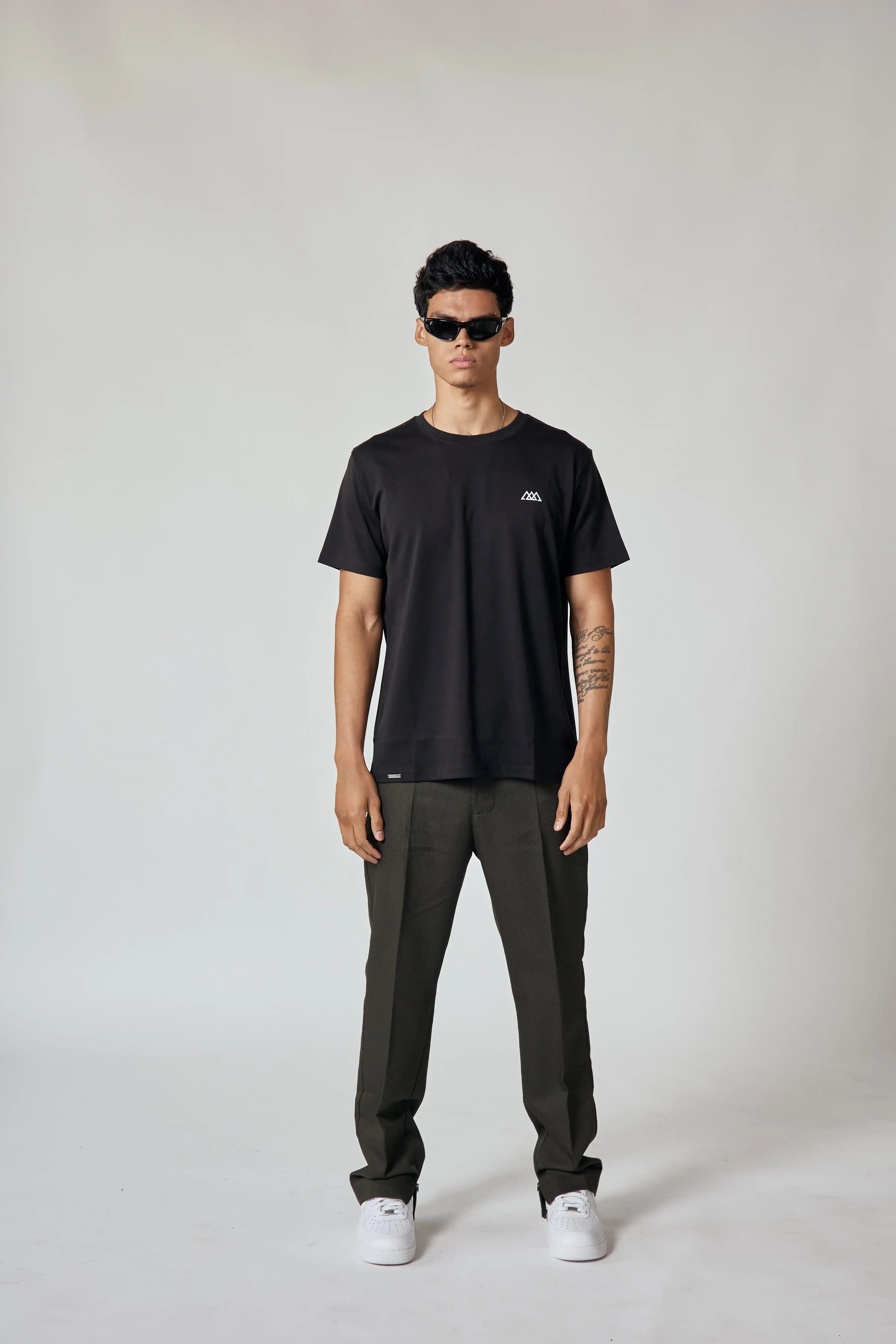 Chaos Logo Tee - Jet Black / White Logo