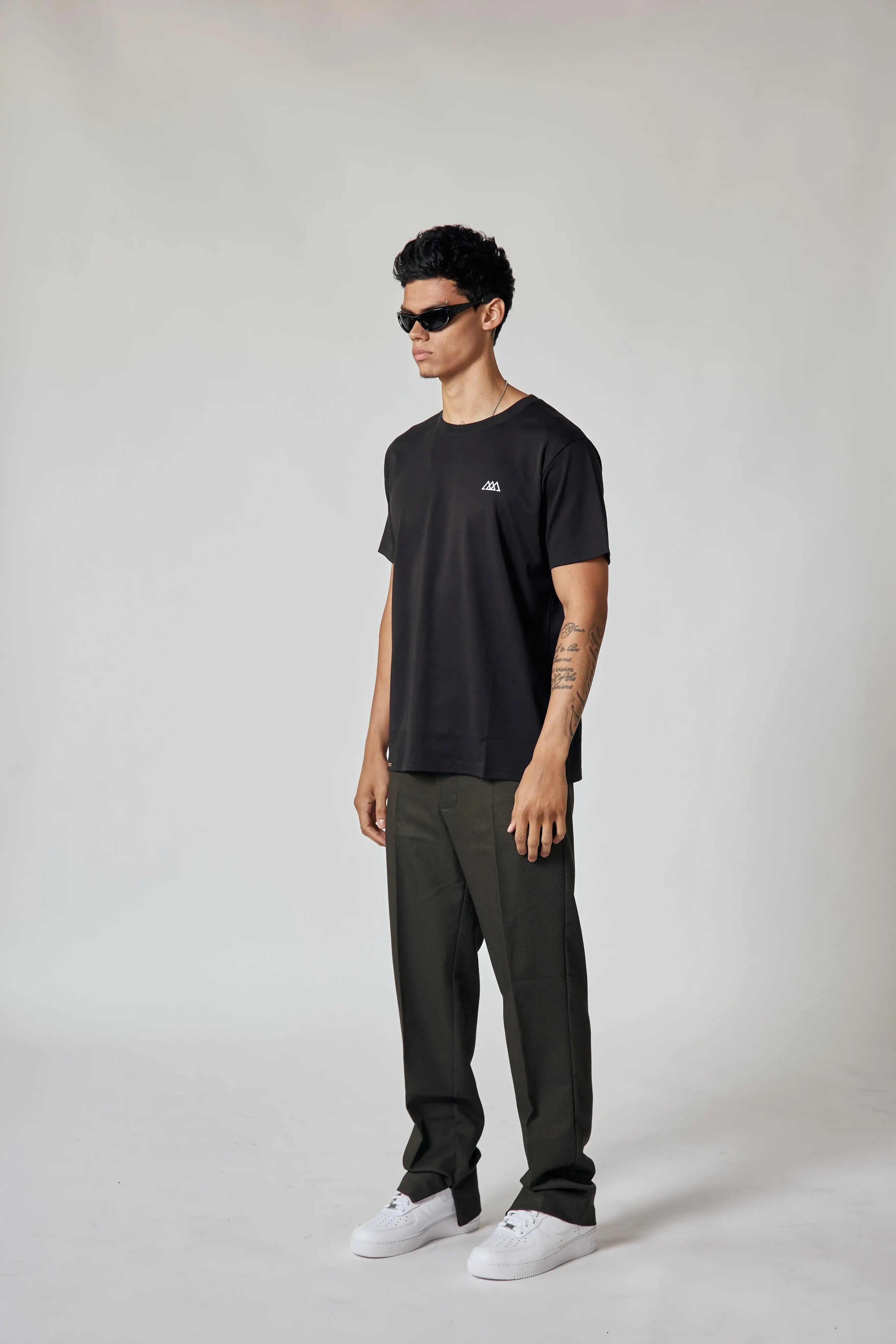 Chaos Logo Tee - Jet Black / White Logo