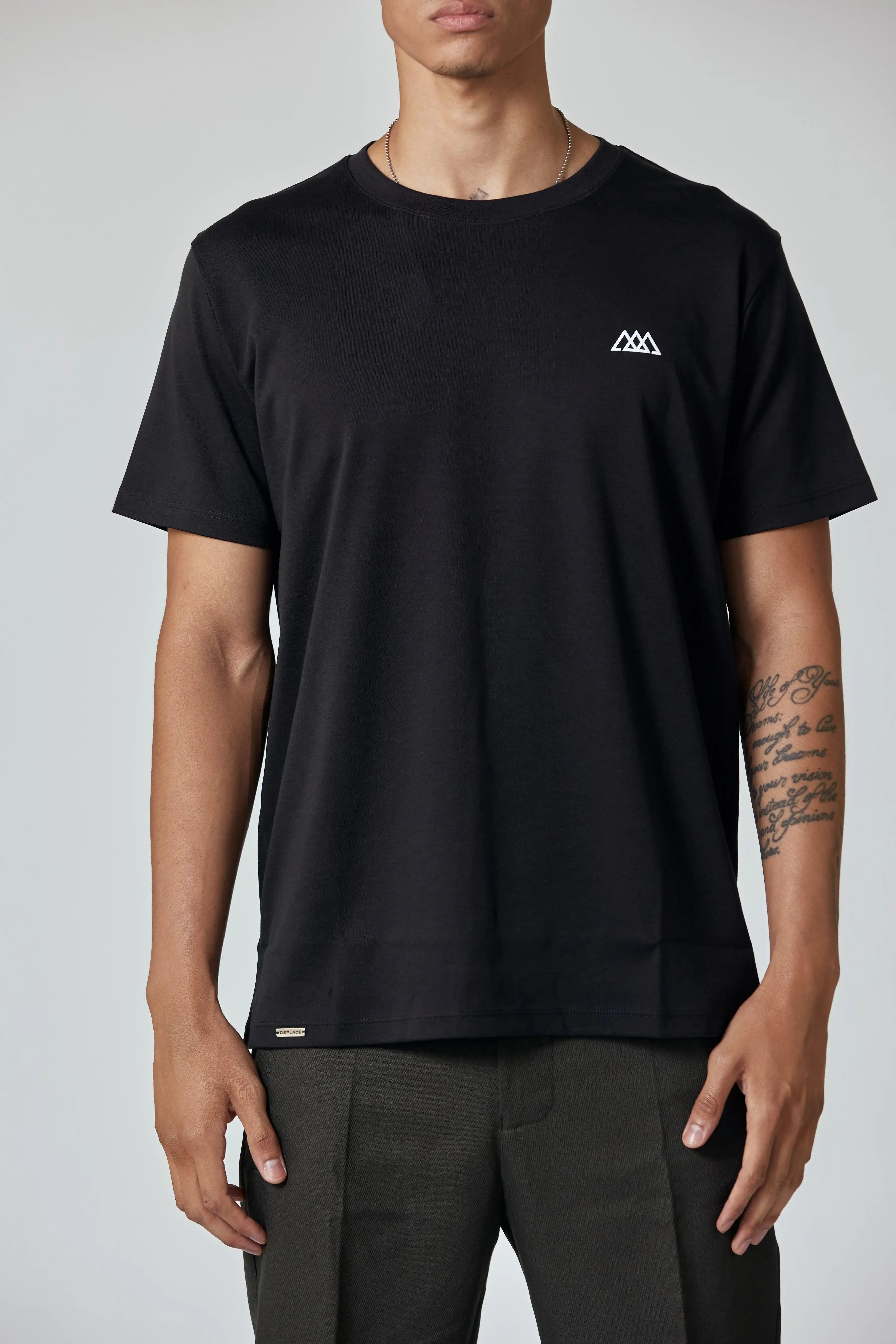 Chaos Logo Tee - Jet Black / White Logo