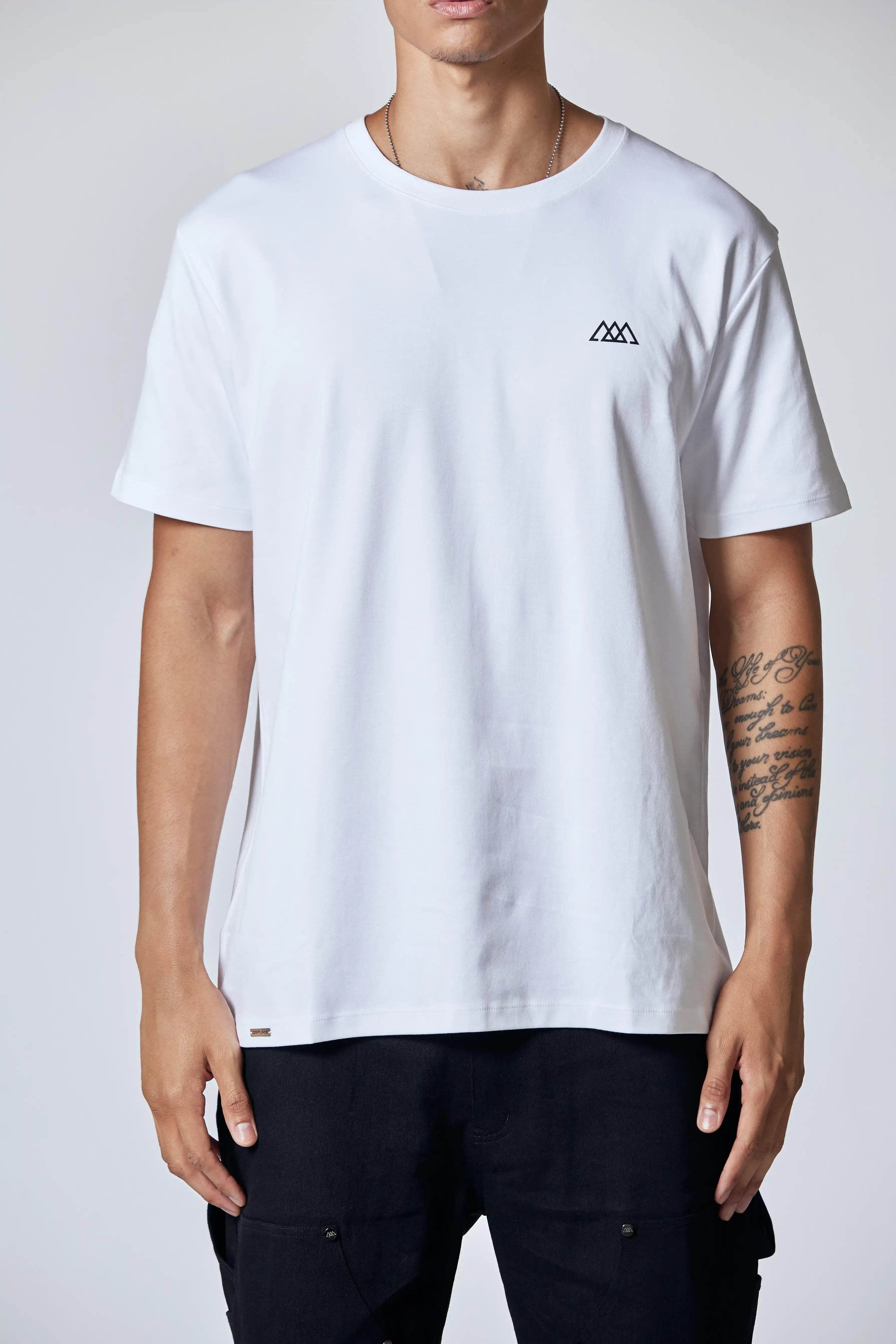 Chaos Logo Tee - Salt White / Black Logo