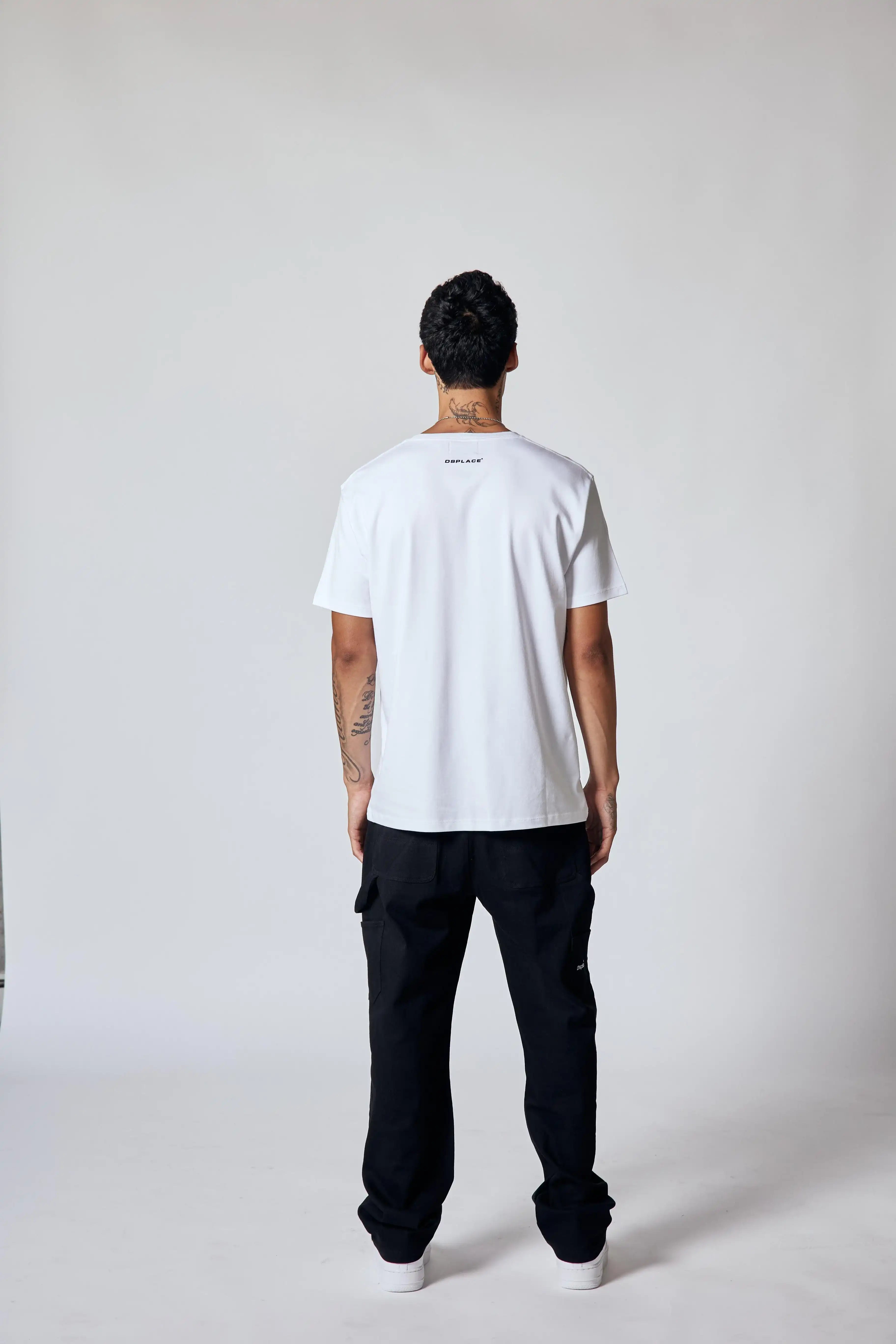 Chaos Logo Tee - Salt White / Black Logo