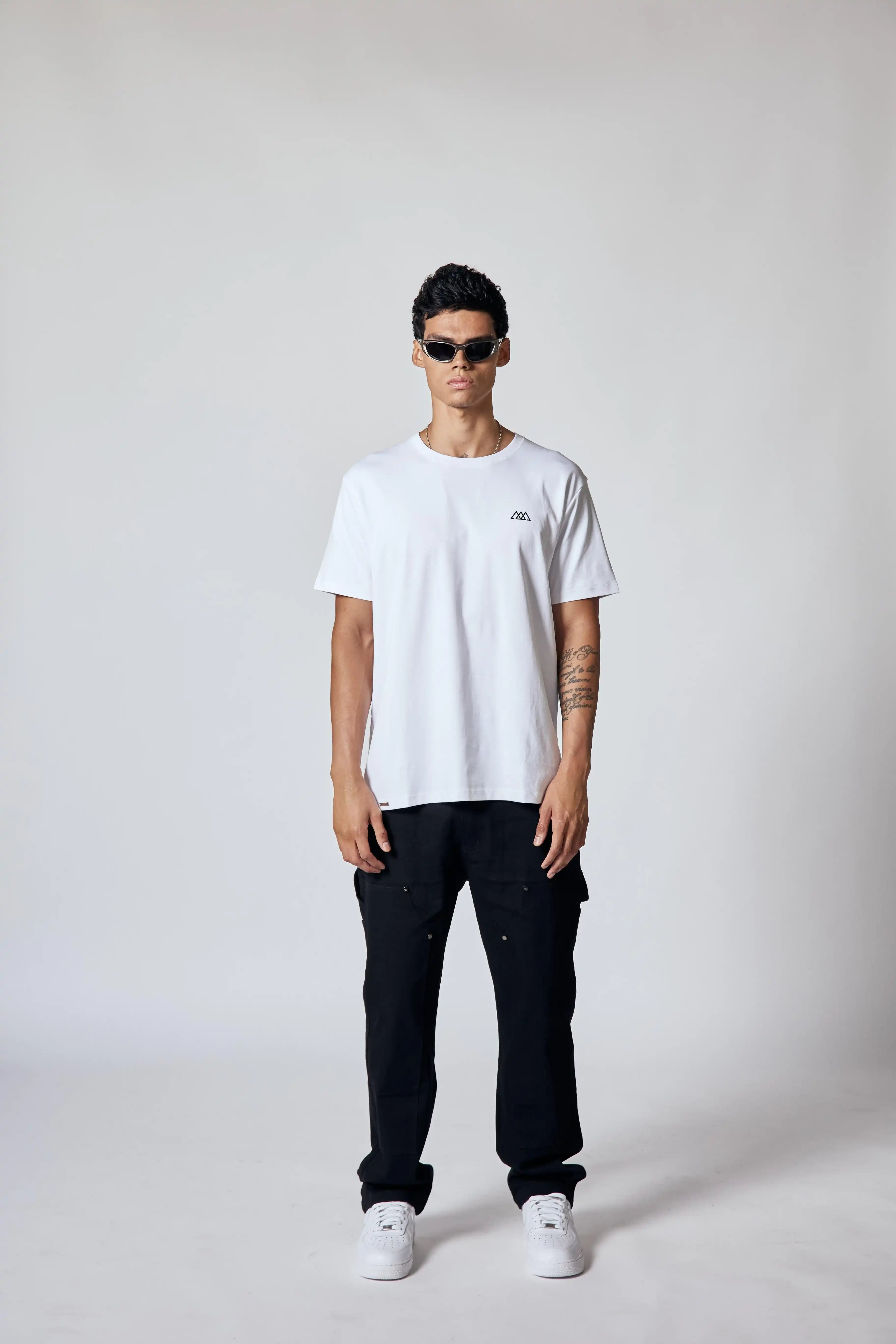 Chaos Logo Tee - Salt White / Black Logo
