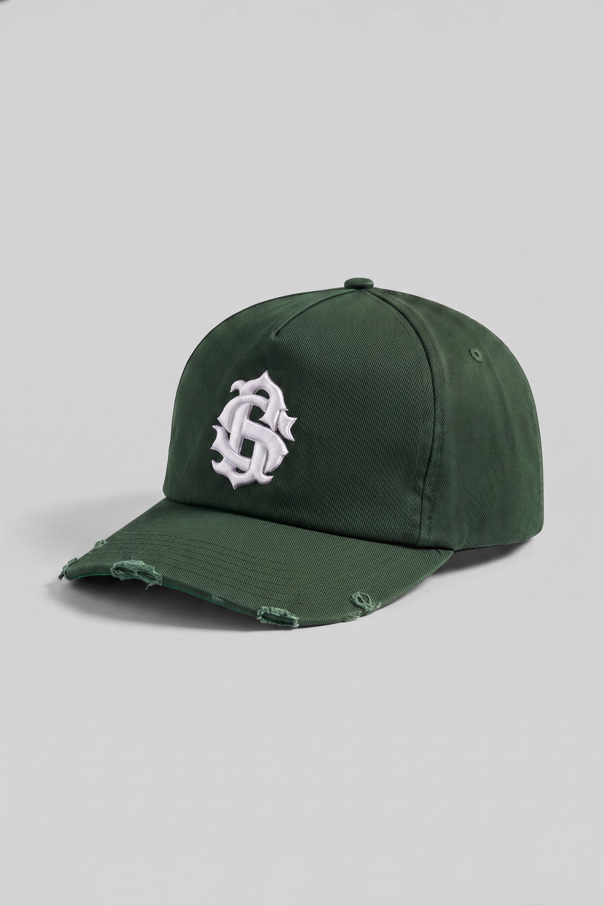 Distressed Cap - Forest Green