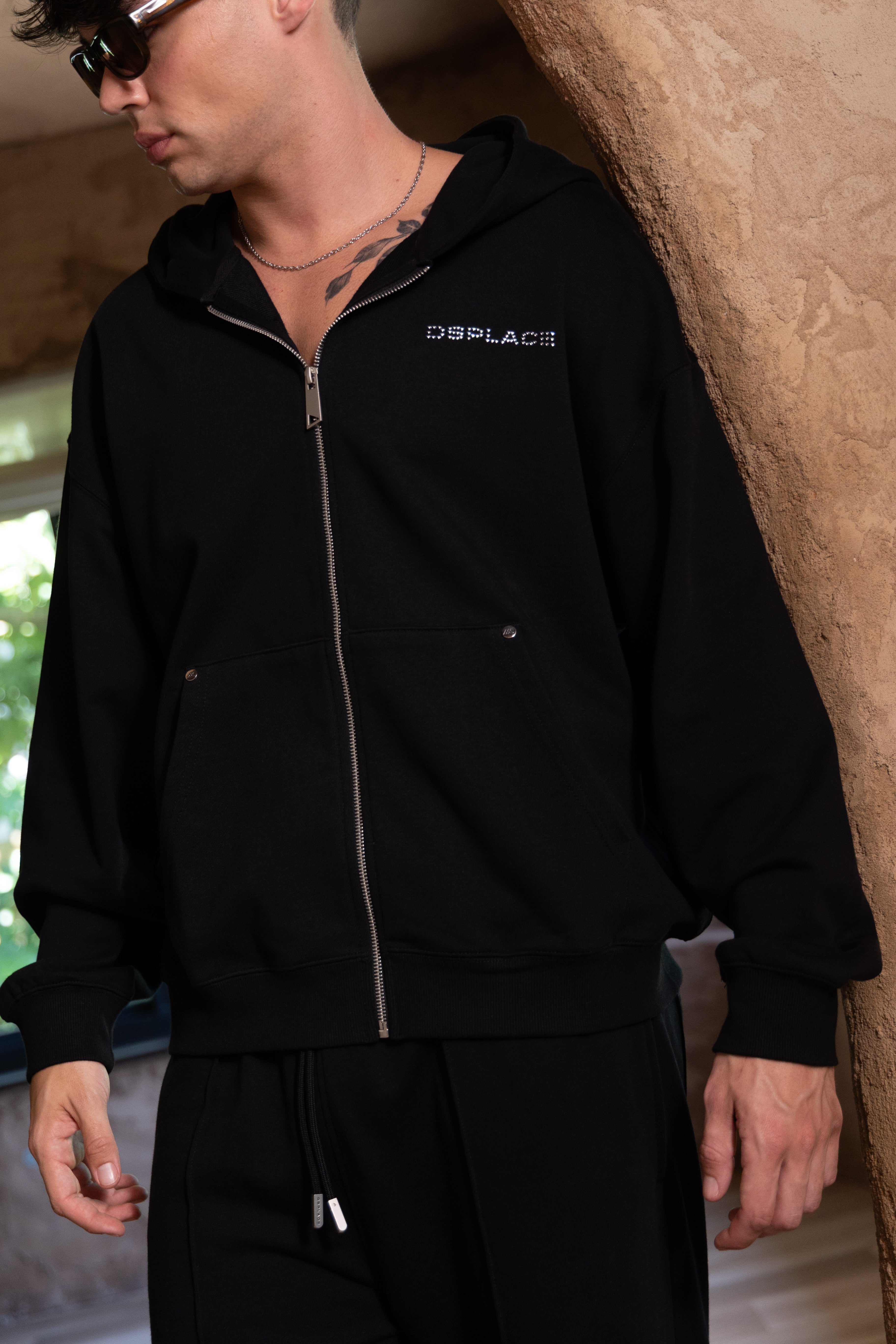 Arden Zipper Hoodie- Sparkle Logo