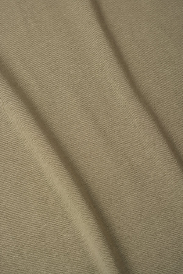 Fabric detail of Rush Boxy Tee - Moss Green