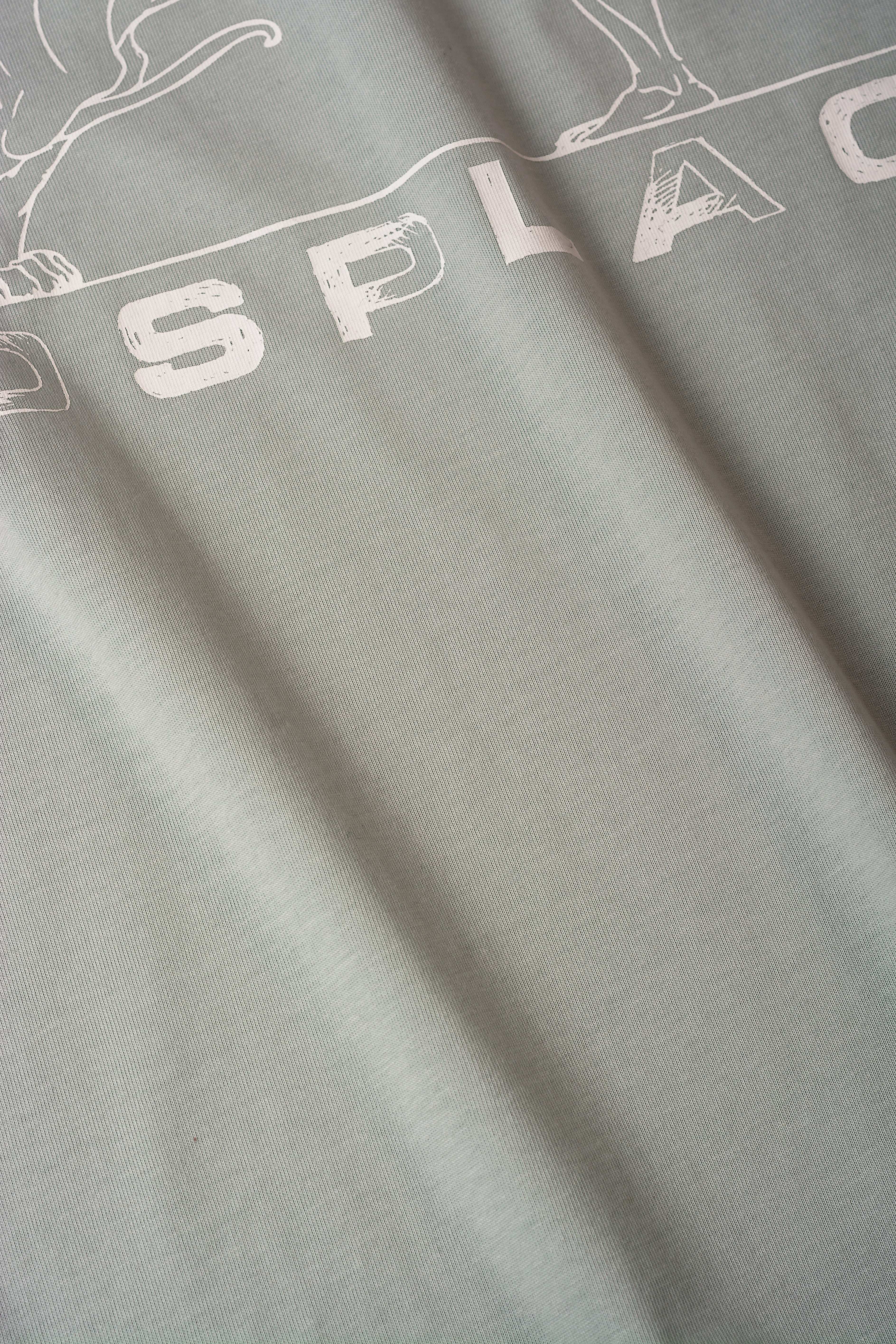 Lionheart Olympus Boxy Tee - Steel Cloud