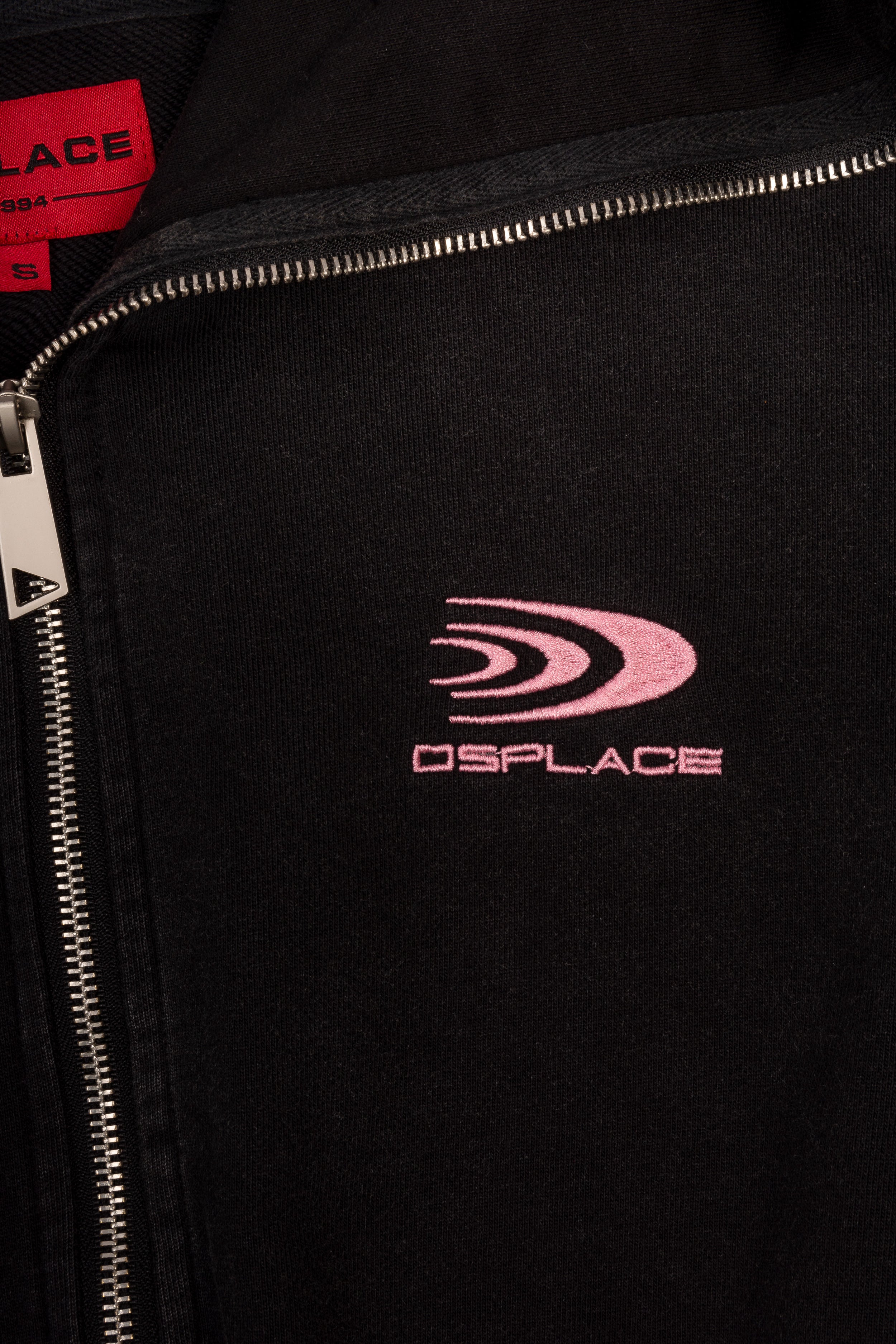 Zyra Cropped Zipper Hoodie - Washed Black