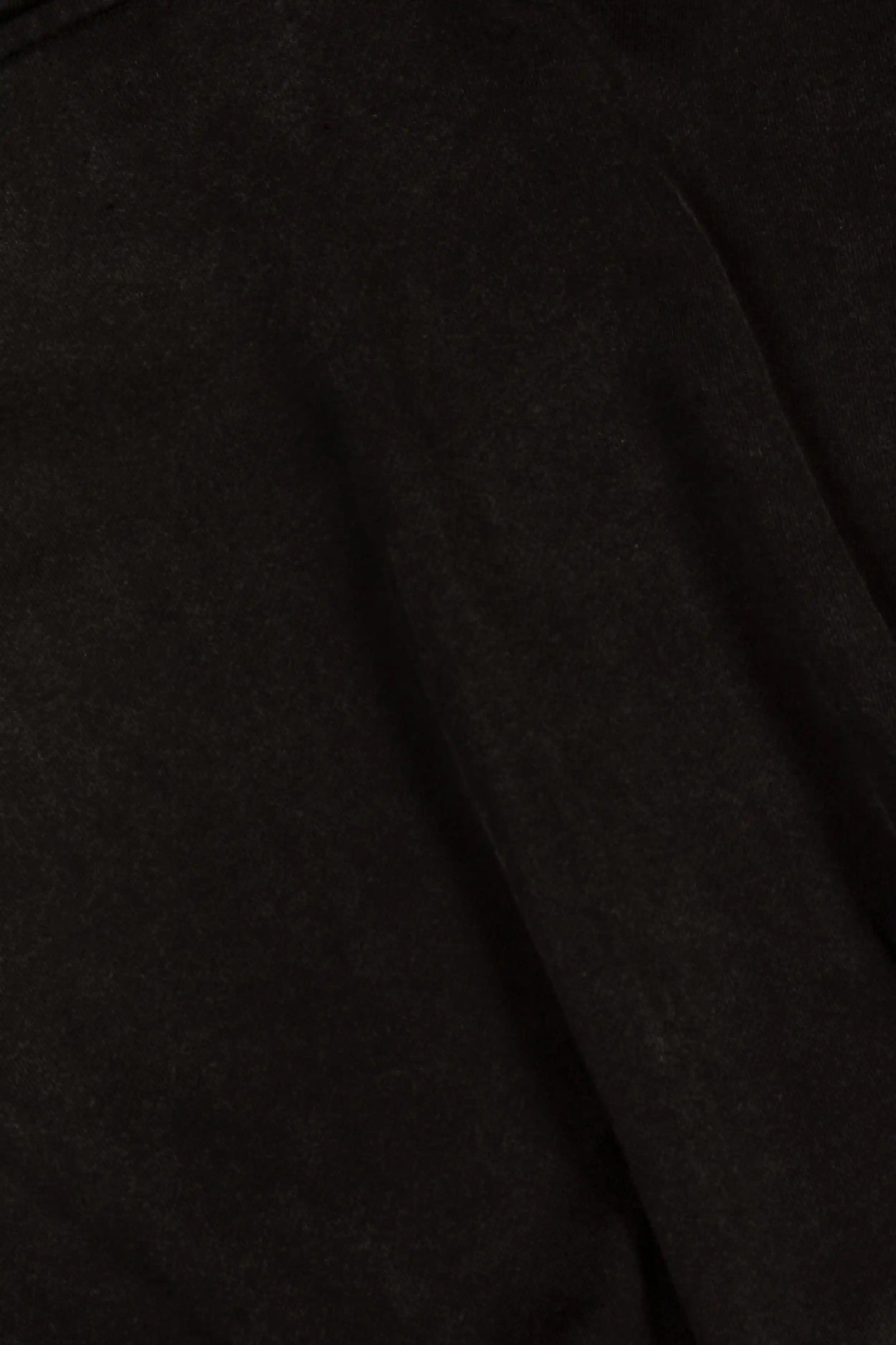Zyra Cropped Zipper Hoodie - Washed Black