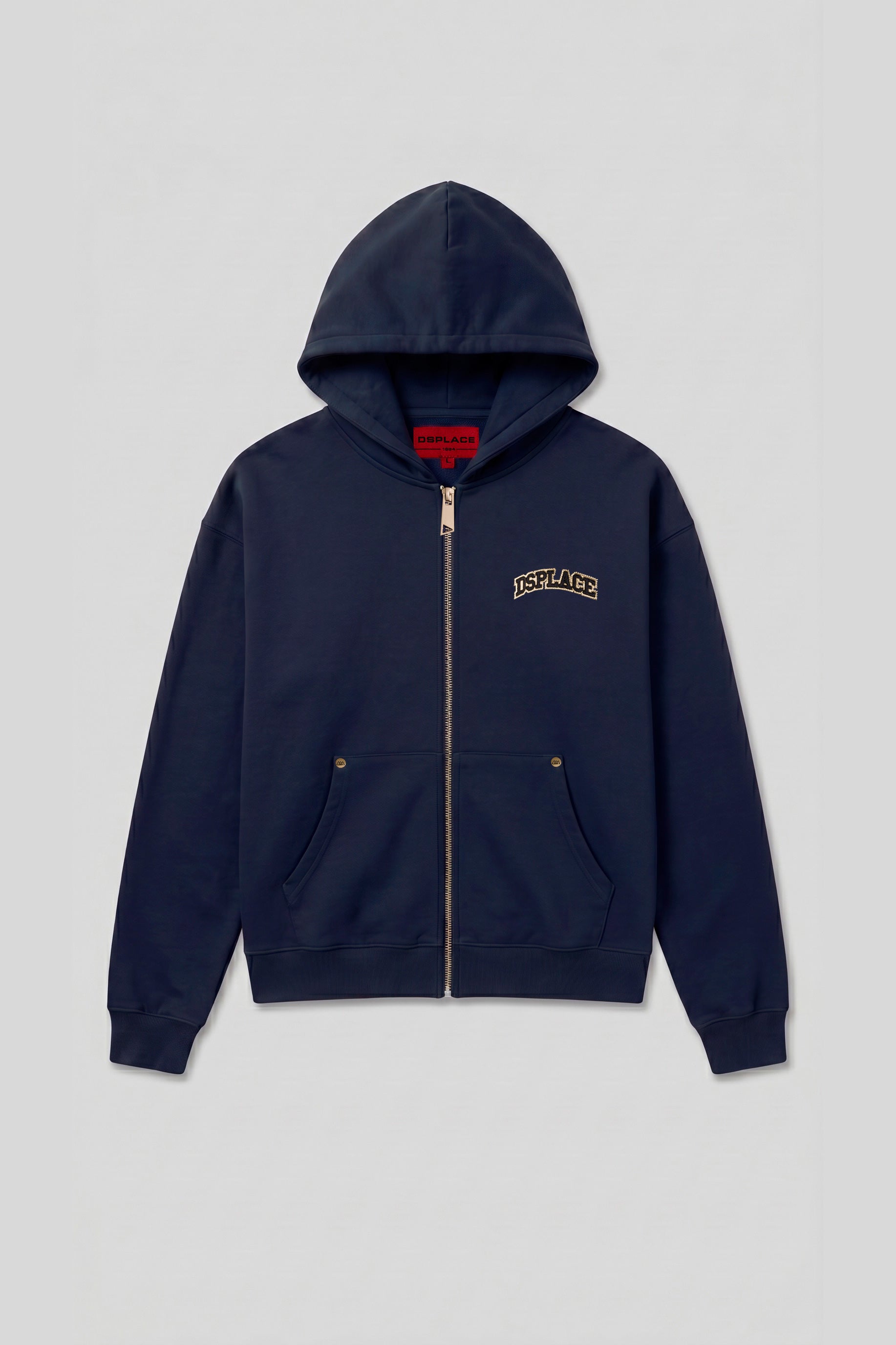 Arden Zipper Hoodie - Midnight Blue