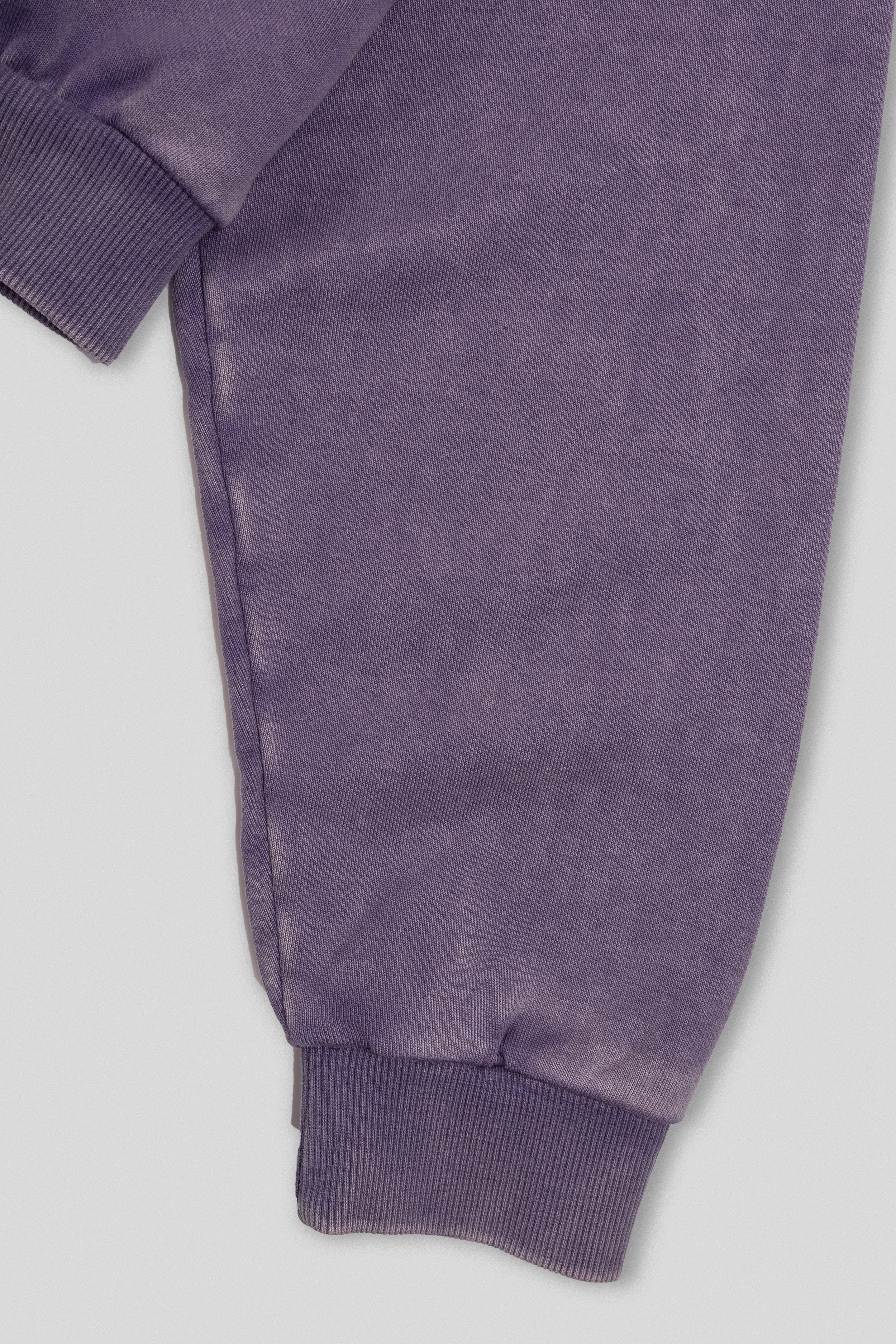 Zyra Cropped Zipper Hoodie - Washed Mauve