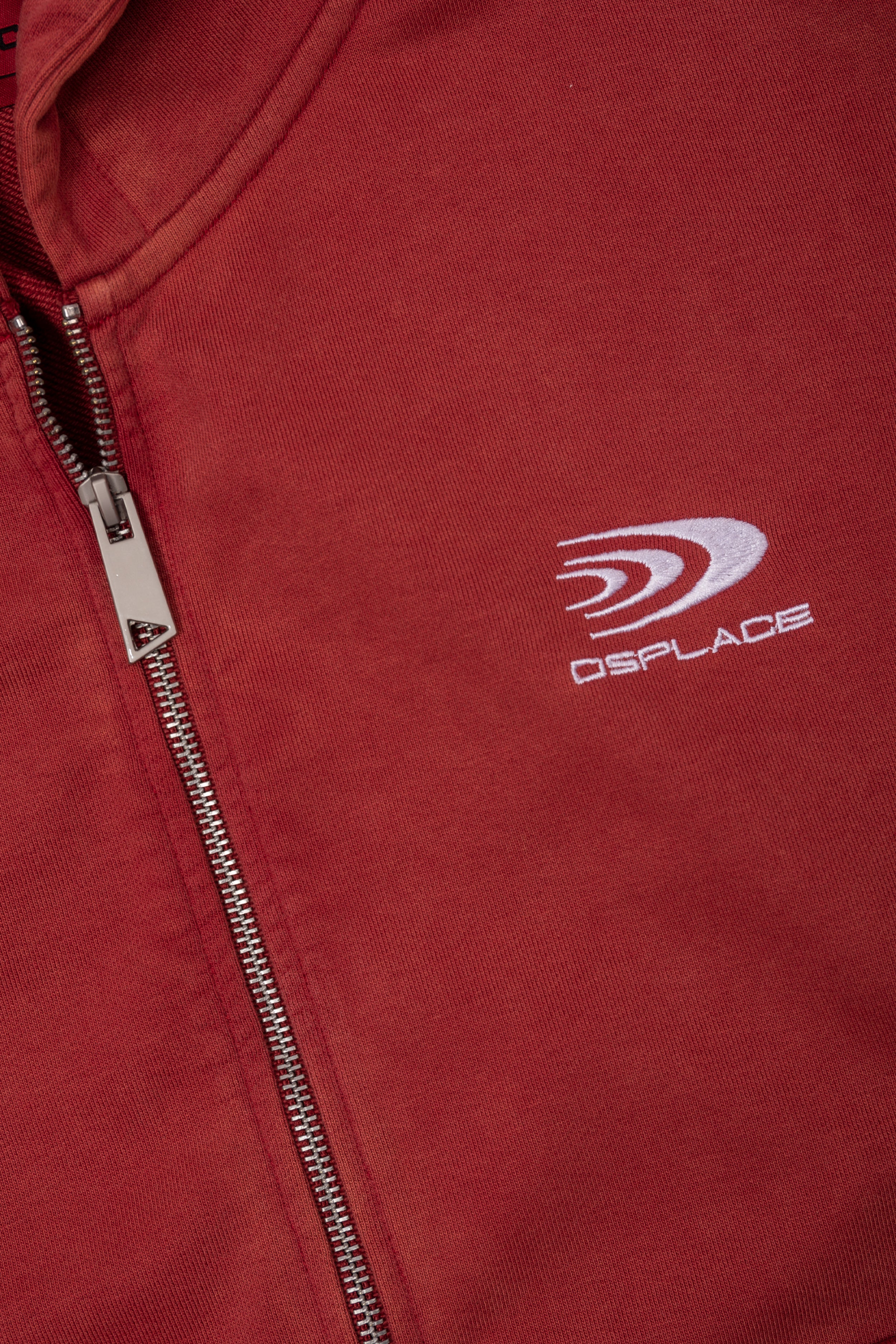 Arden Zipper Hoodie - Washed Ruby