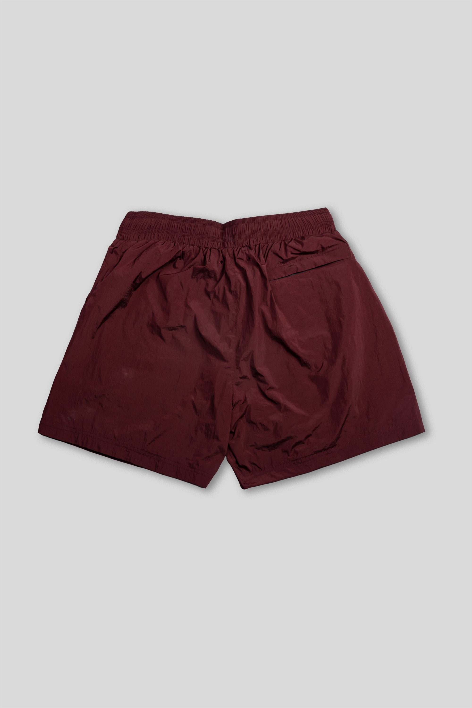 Parachute Nylon Shorts - Marsala Red