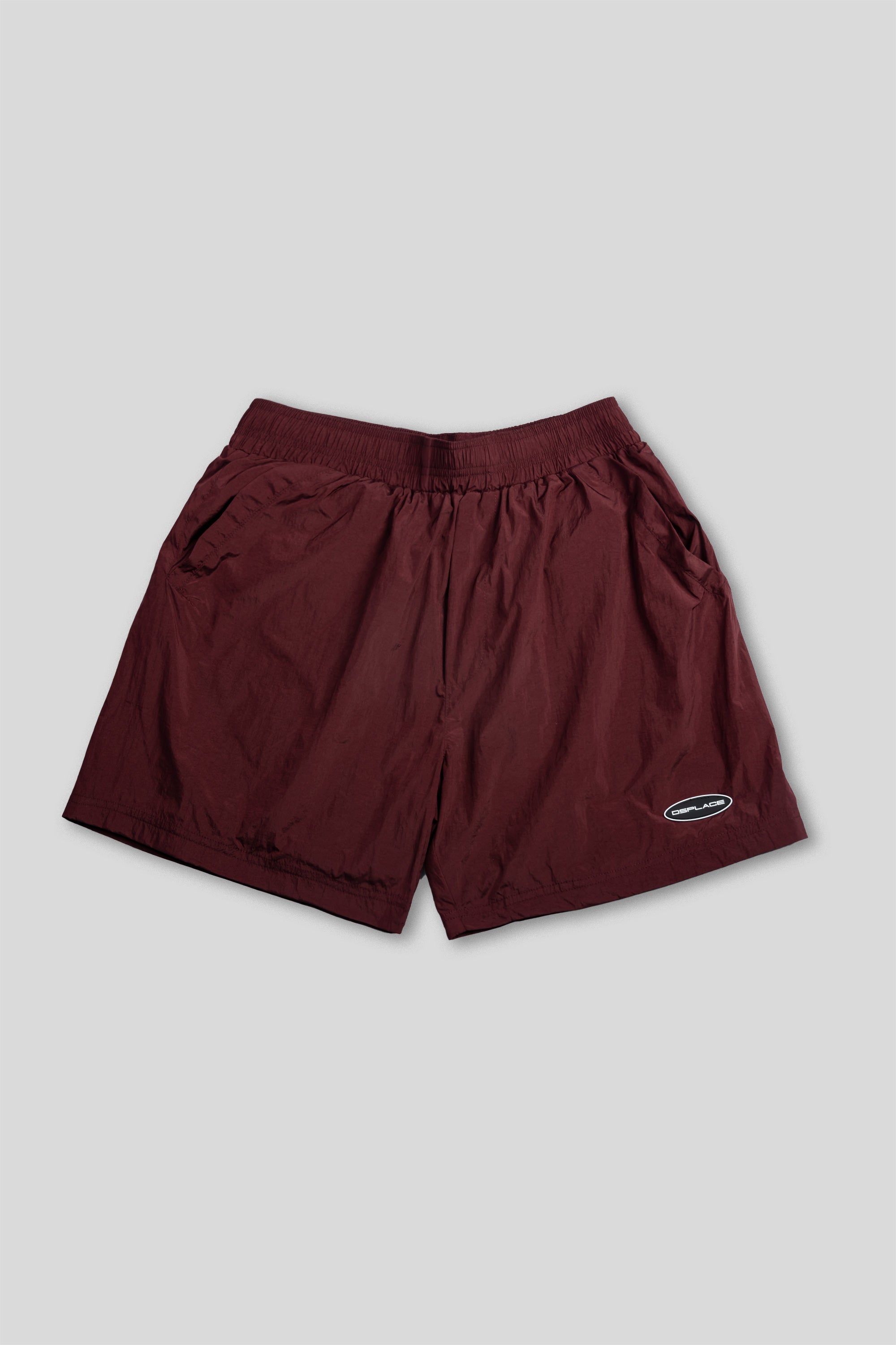 Parachute Nylon Shorts - Marsala Red