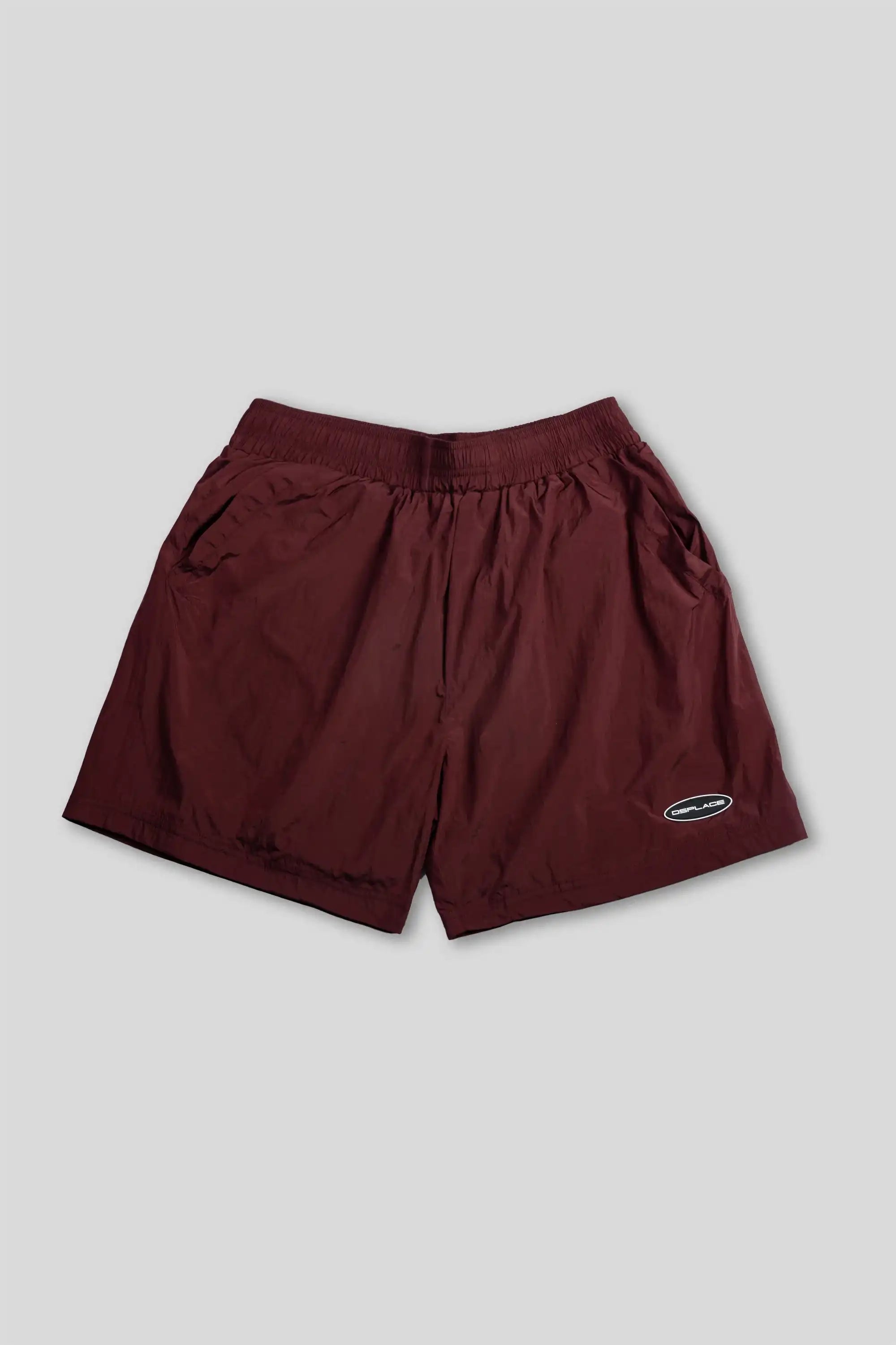 Parachute Nylon Shorts - Marsala Red