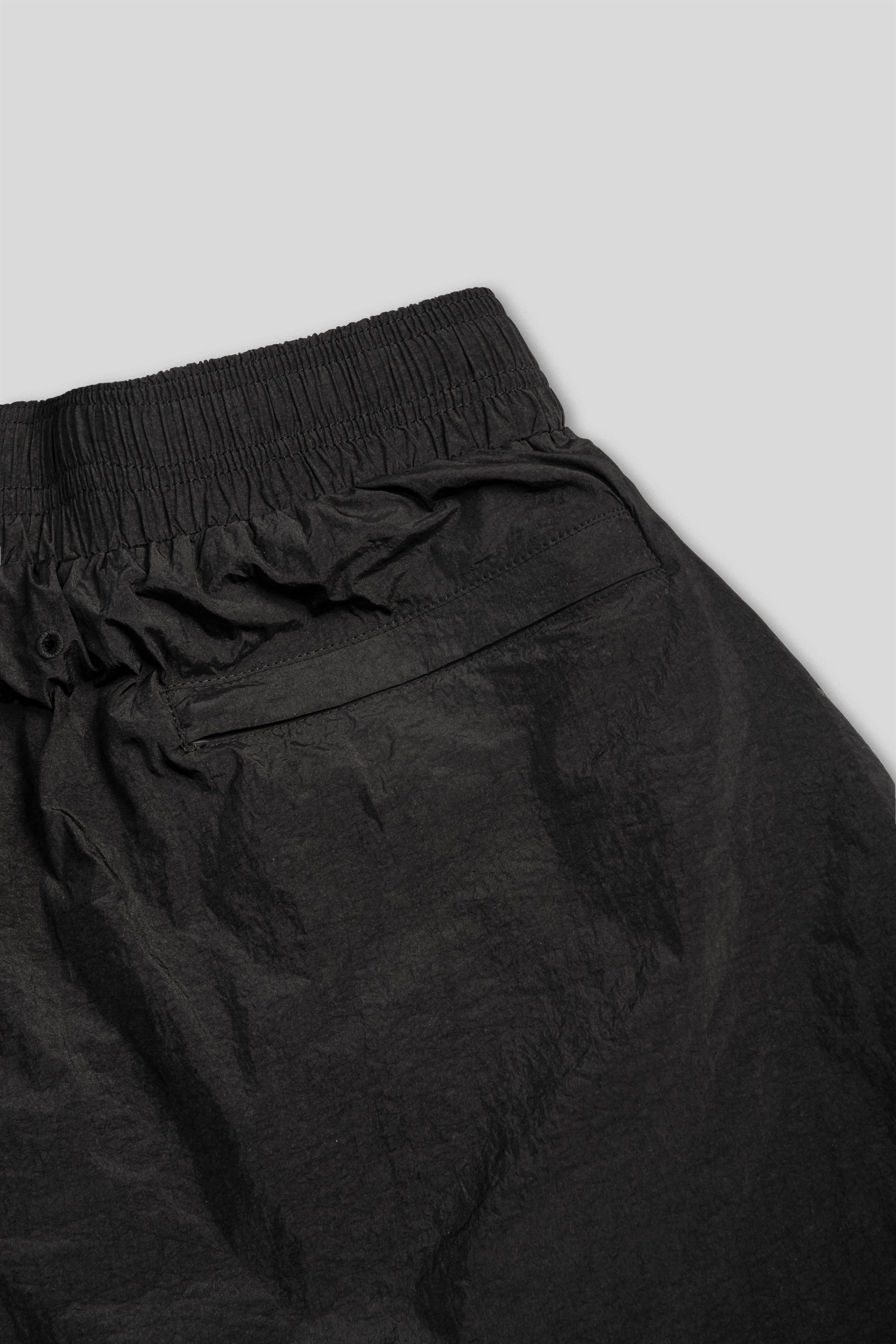 Parachute Nylon Shorts - Jet Black
