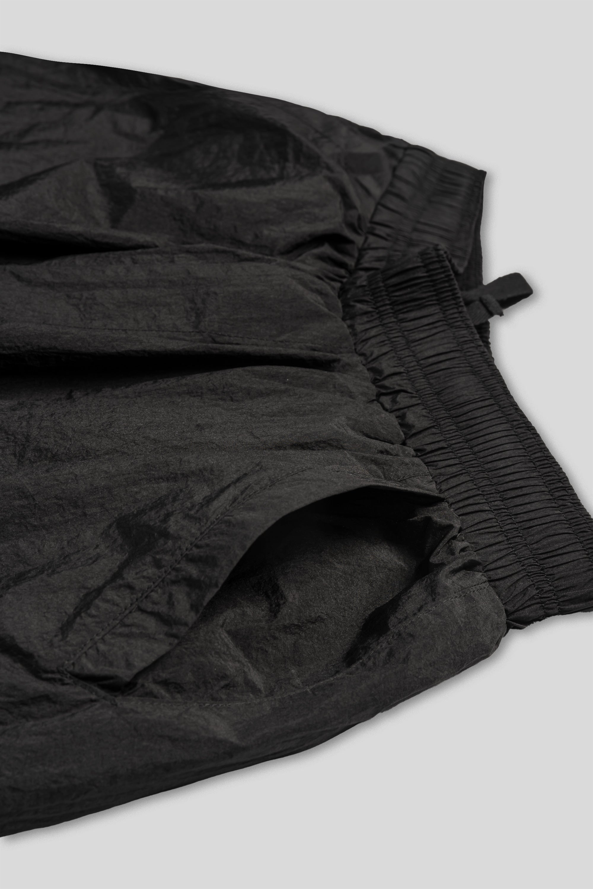 Parachute Nylon Shorts - Jet Black