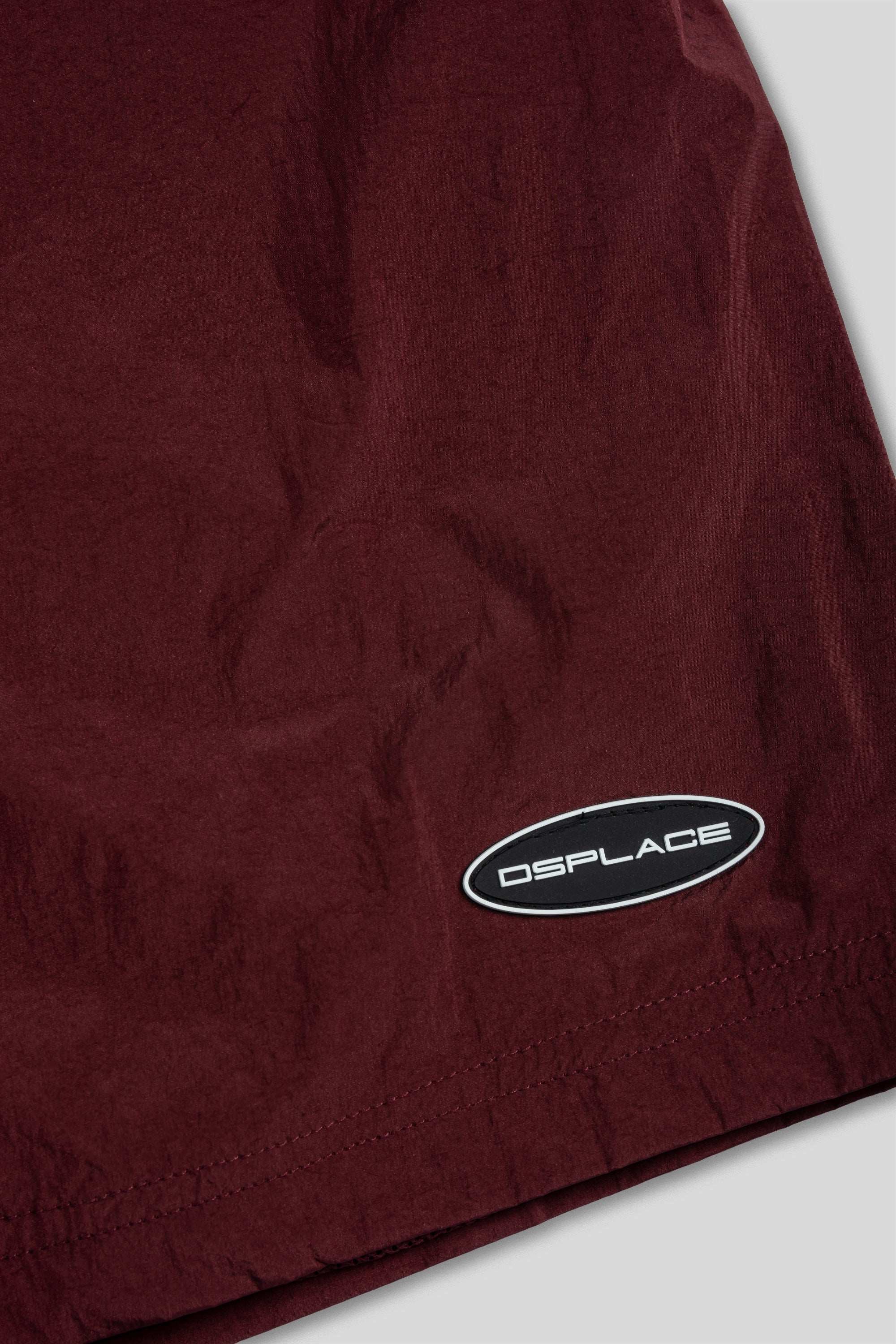 Parachute Nylon Shorts - Marsala Red