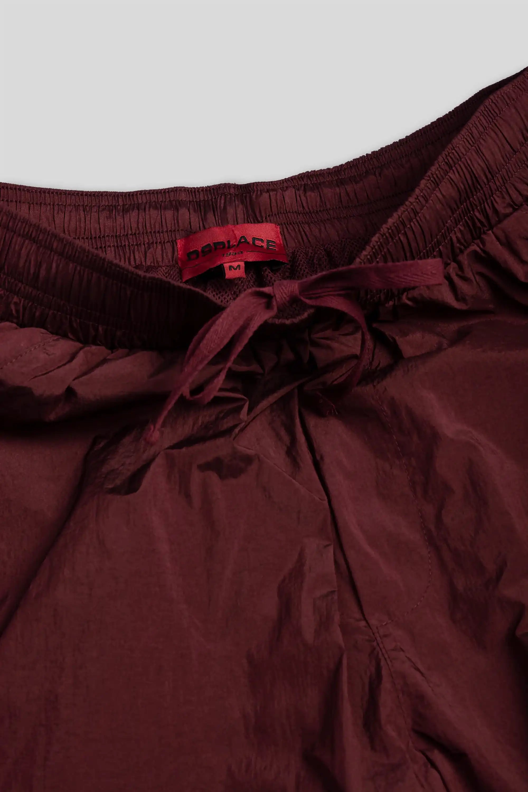 Parachute Nylon Shorts - Marsala Red
