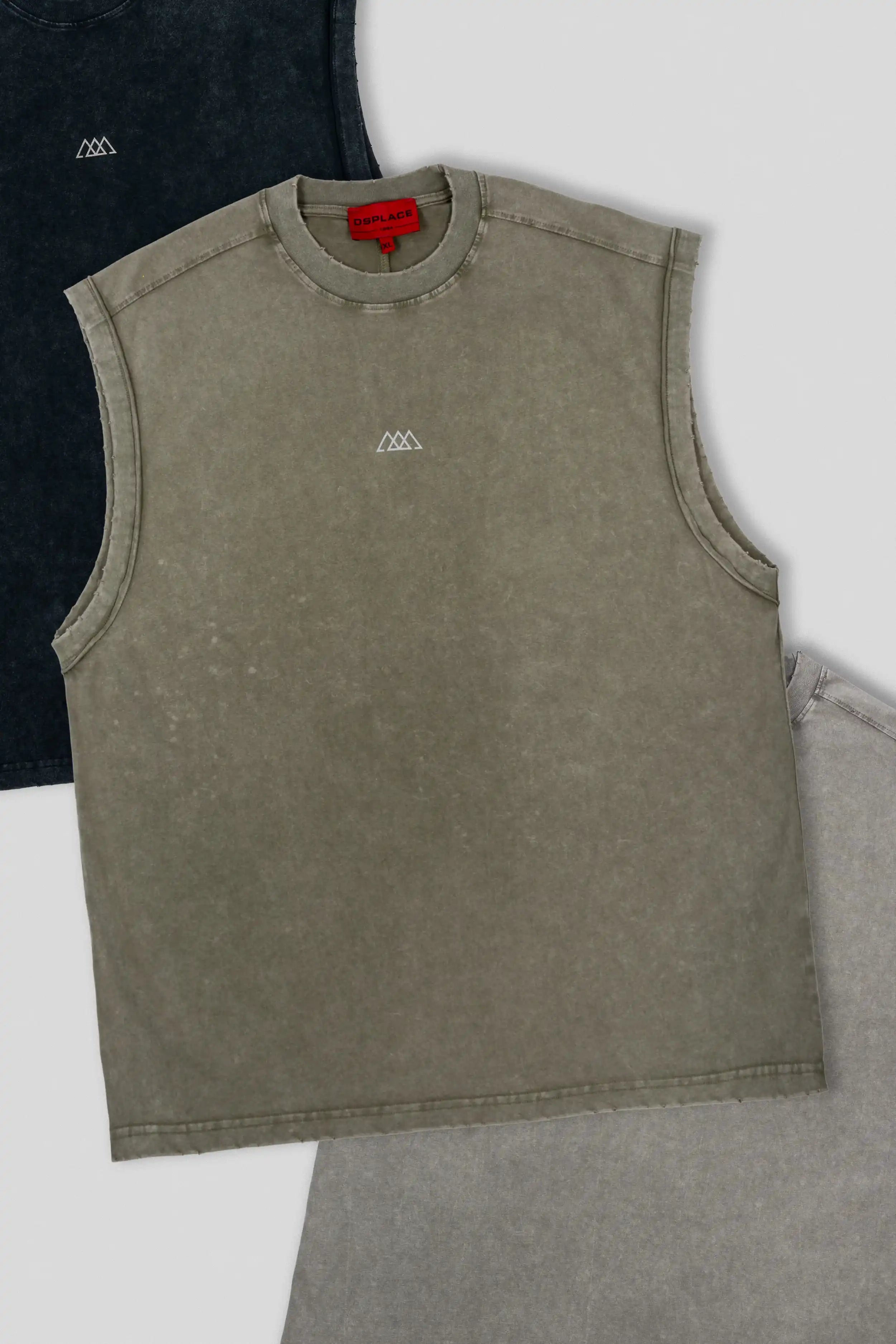Brickell Sleeveless Tank - Laurel Green Washed
