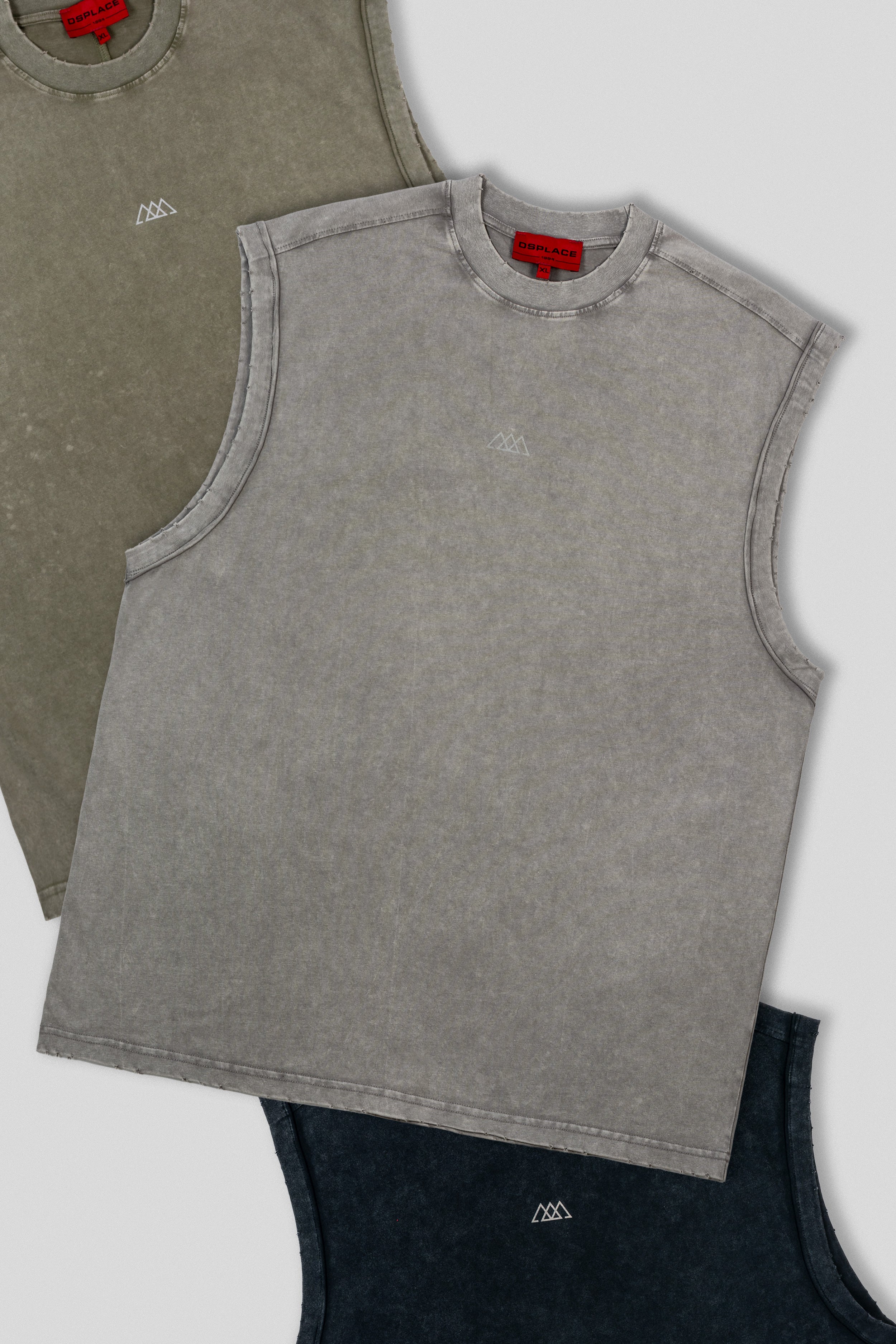 Brickell Sleeveless Tank - Glacier Gray Washed