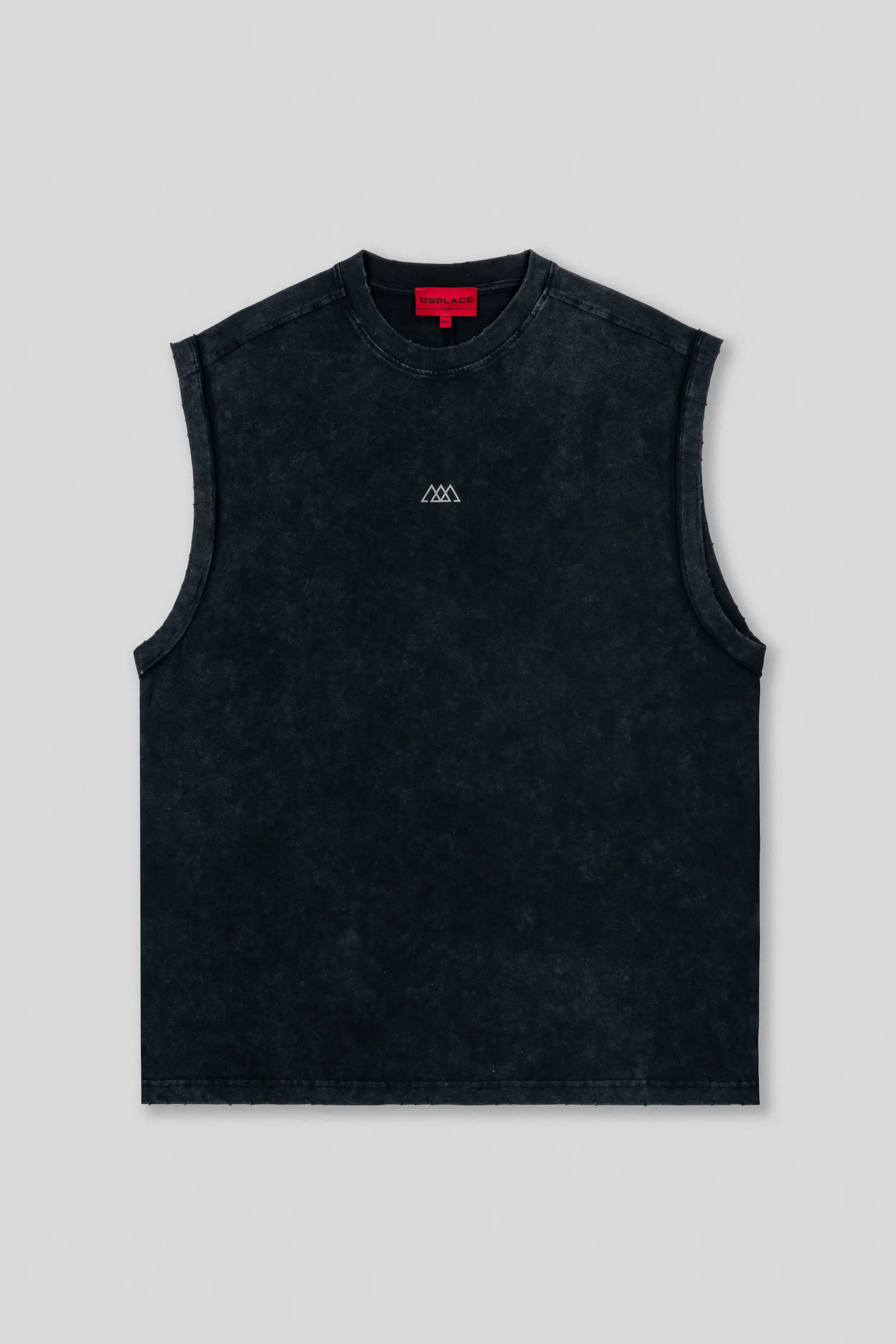 Brickell Sleeveless Tank - Carbon Black Washed