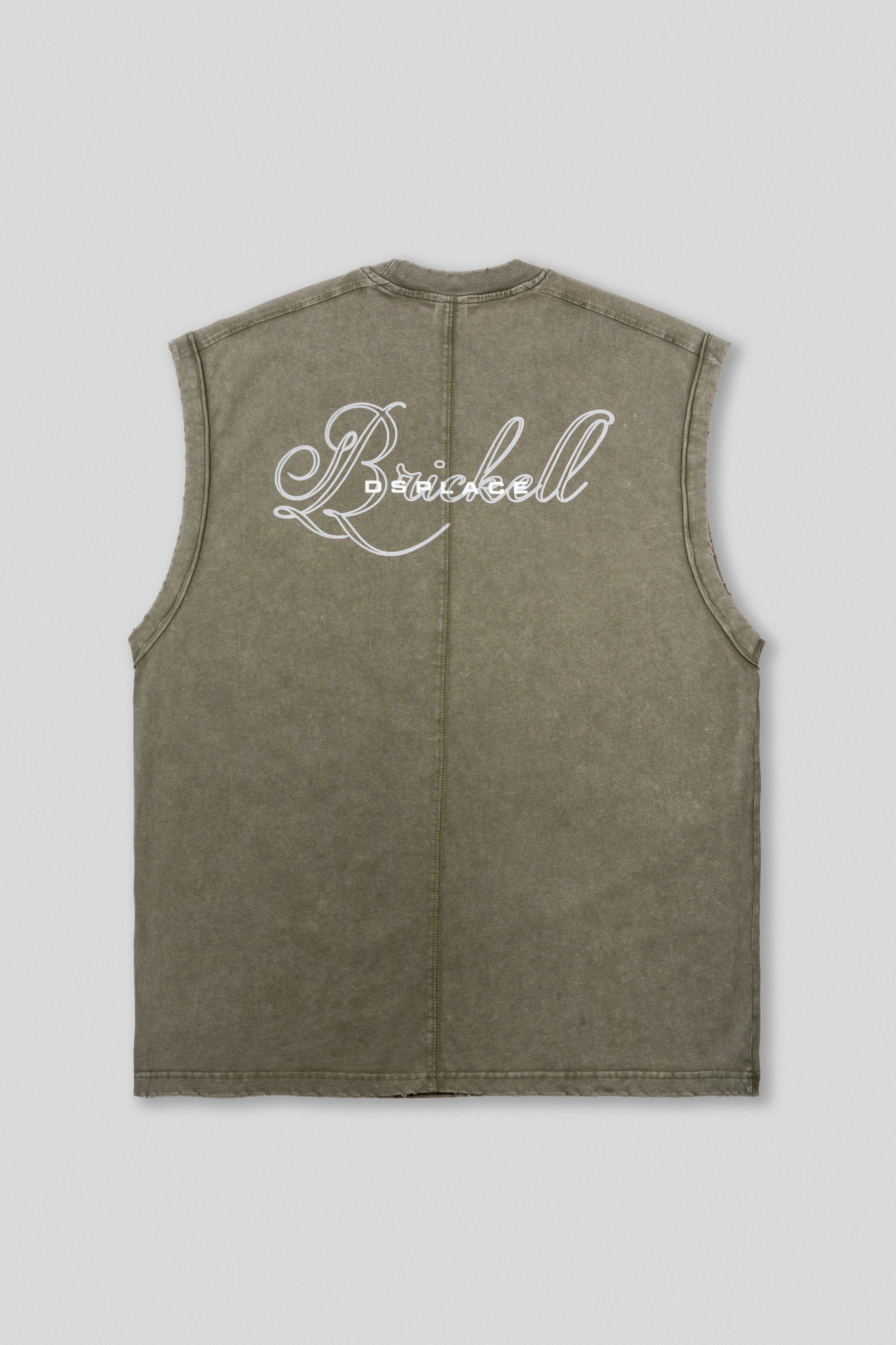 Sleeveless Tank - Laurel Green Washed
