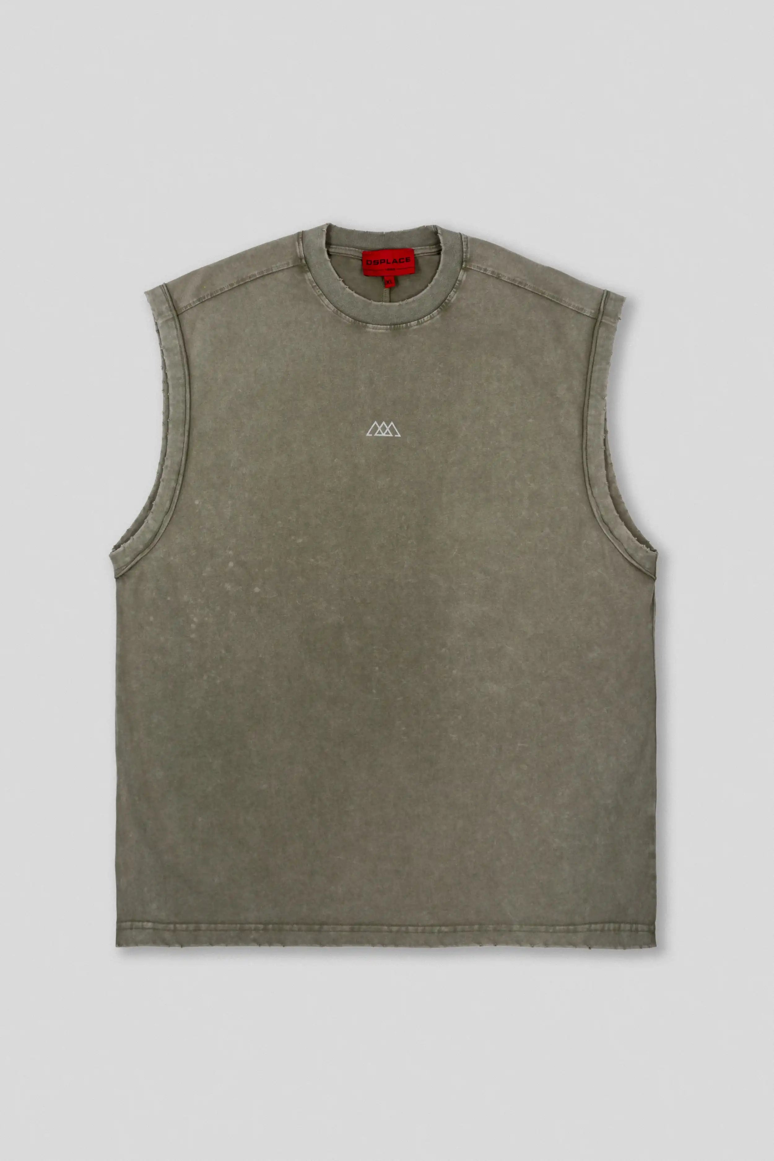 Brickell Sleeveless Tank - Laurel Green Washed