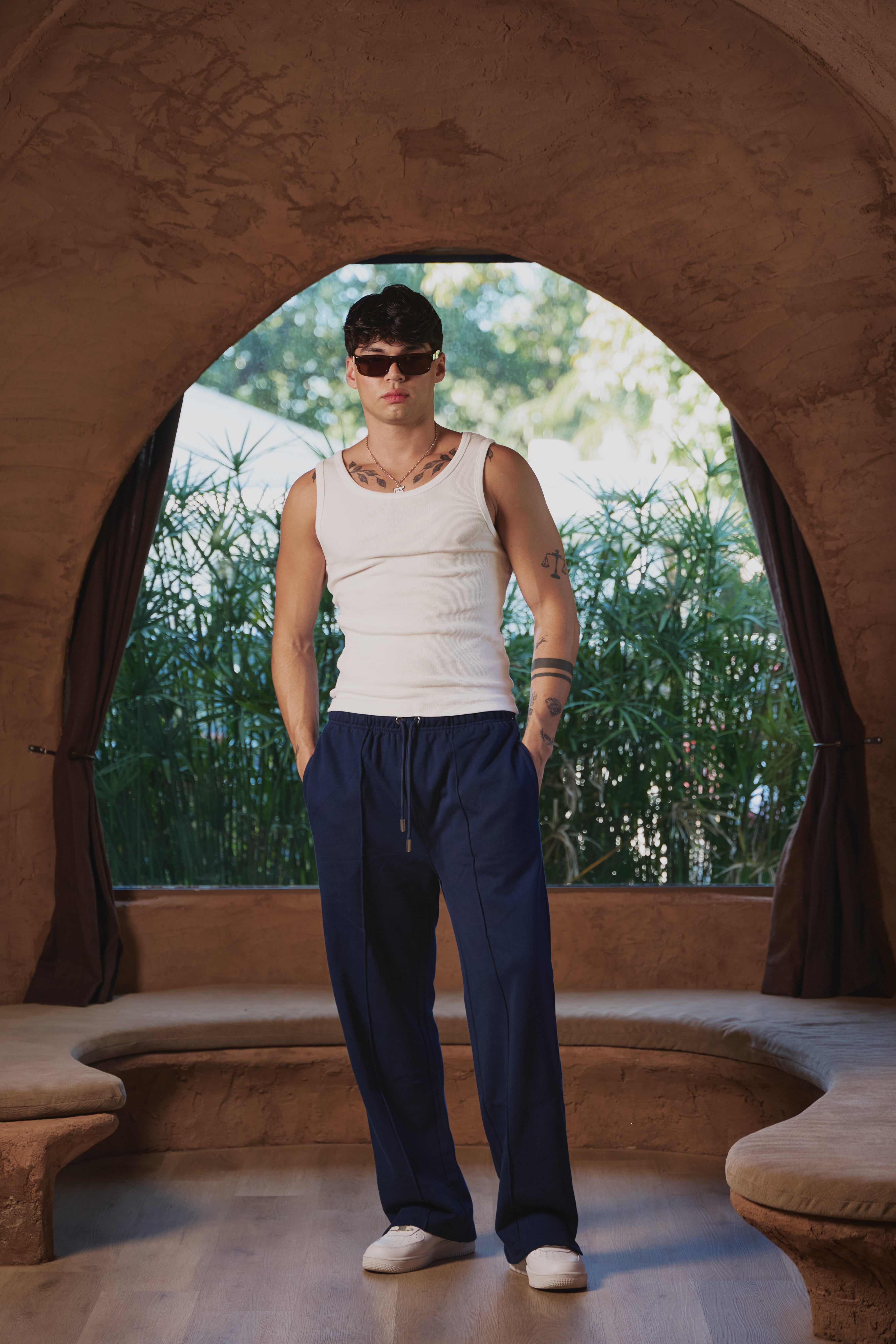 Forma Tailored Sweatpants - Midnight Blue
