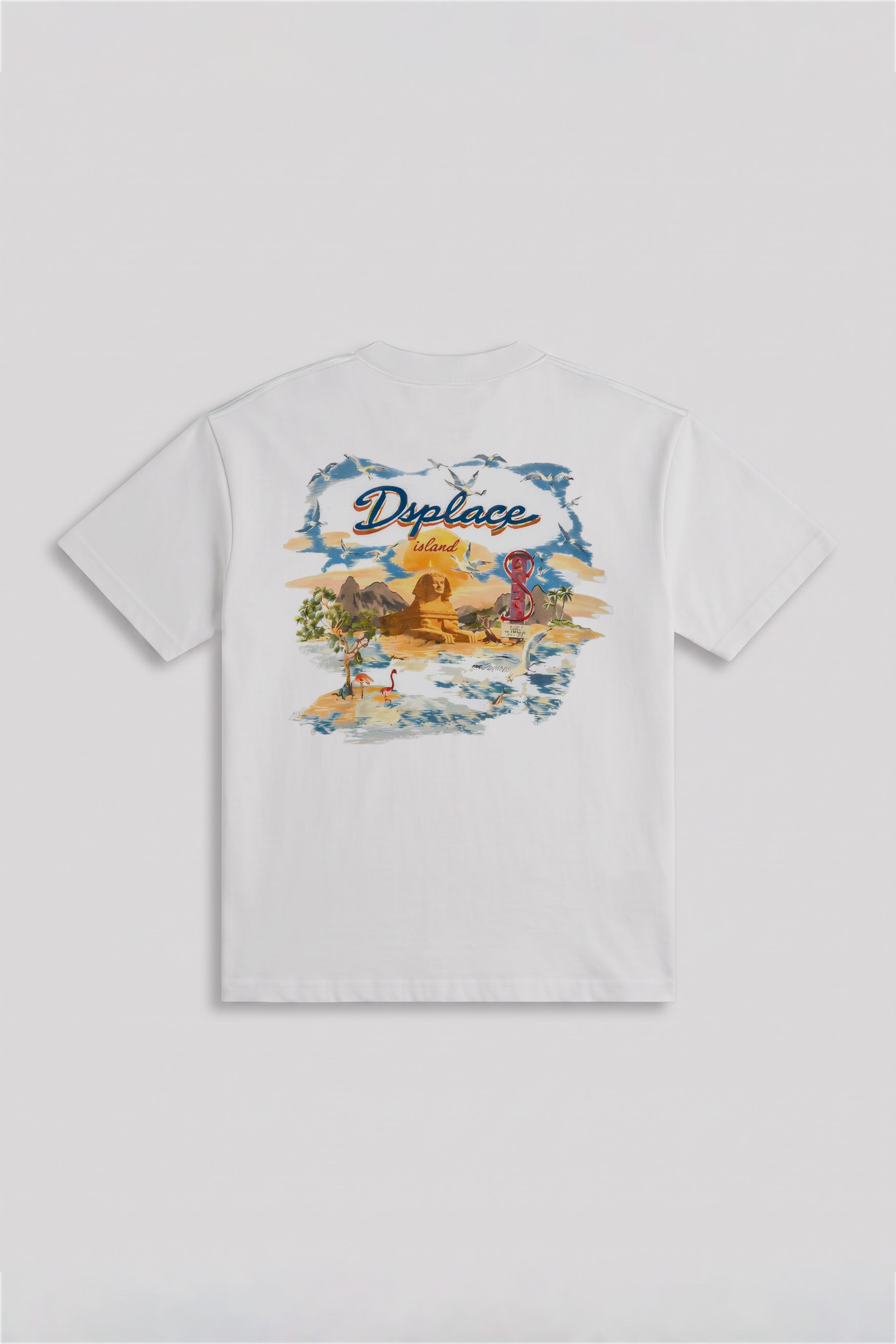 Egypt Boxy Tee - White