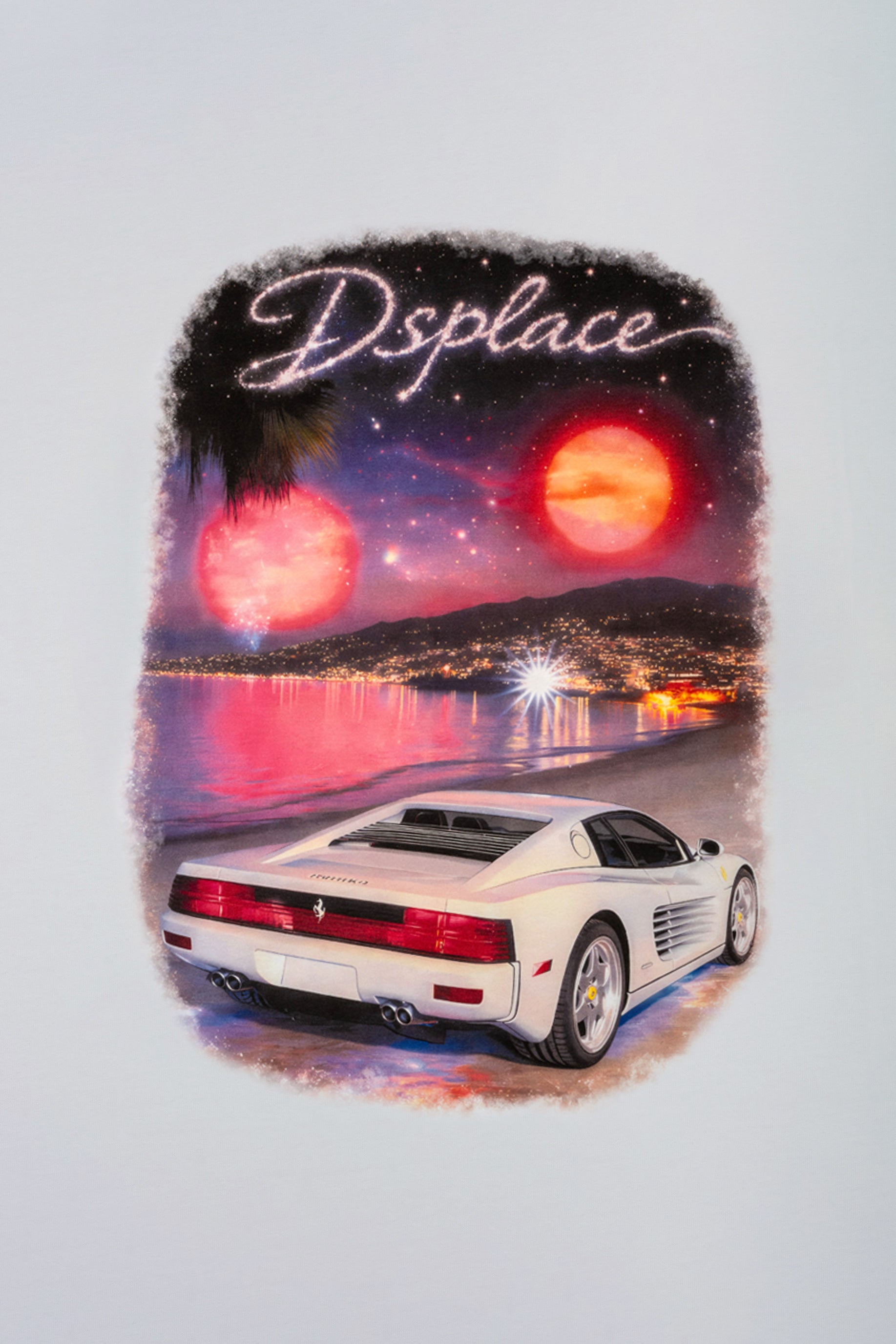 White Ferrari Boxy Tee