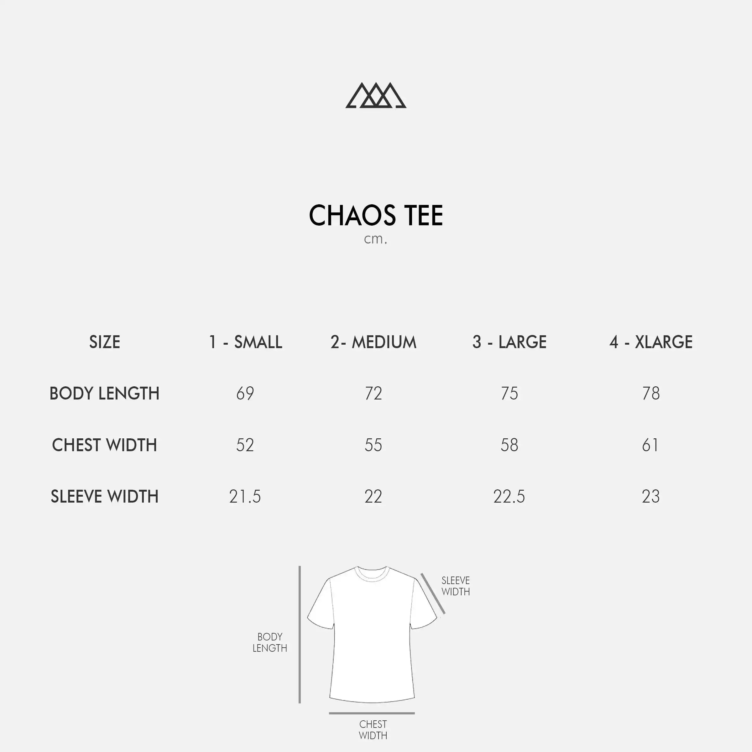 Chaos Logo Tee - Jet Black / Black