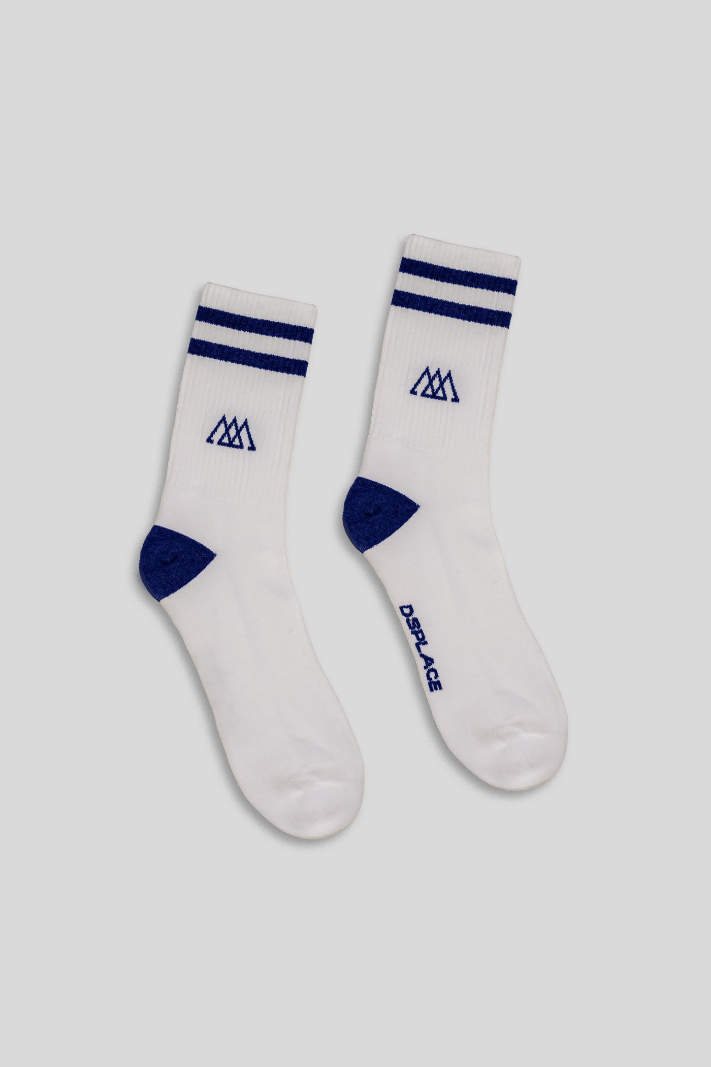 Racer Socks - White / Prussian