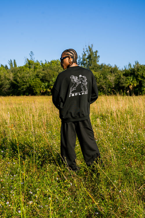 The Ajax Crewneck - Knight Black