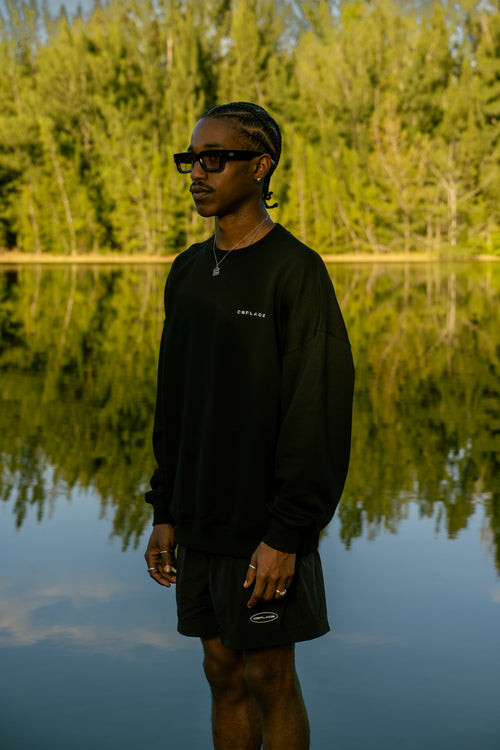 The Ajax Crewneck - Knight Black