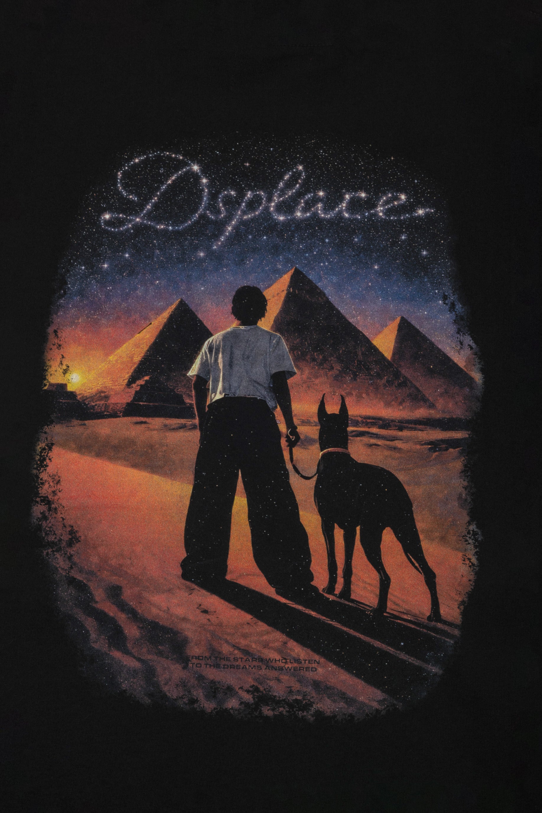 Pyramids Boxy Tee - Black