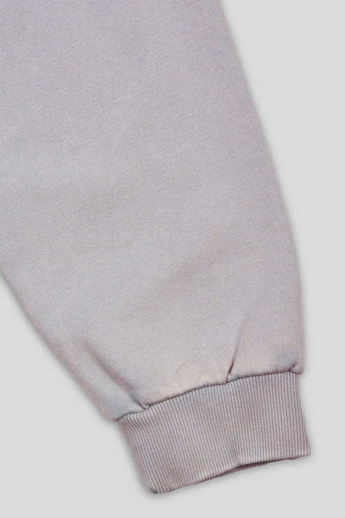Zyra Cropped Zipper Hoodie - Baby Blue University Logo