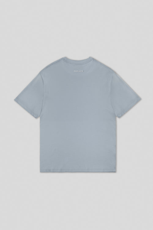 Chaos Logo Tee - Baby Blue / Logo White