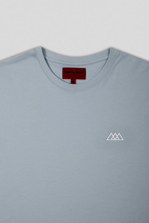 Chaos Logo Tee - Baby Blue / Logo White