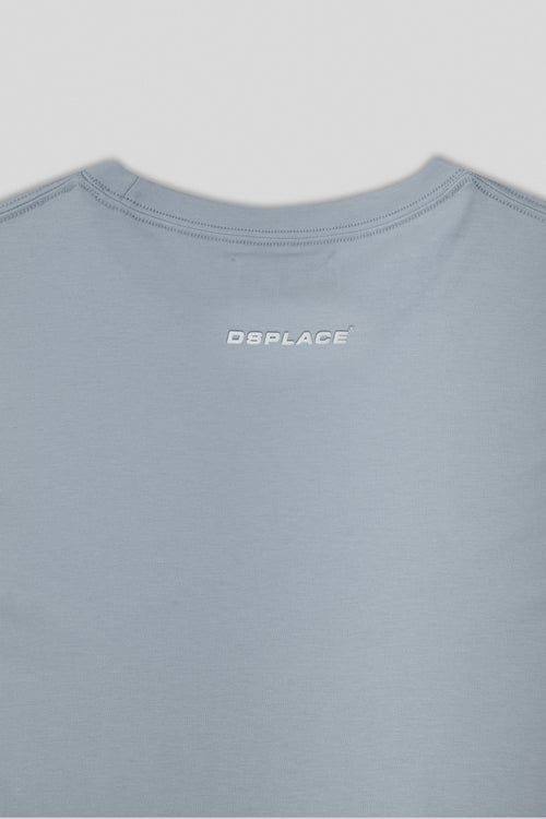 Chaos Logo Tee - Baby Blue / Logo White