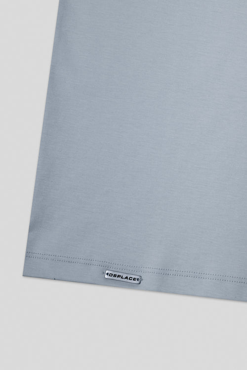 Chaos Logo Tee - Baby Blue / Logo White