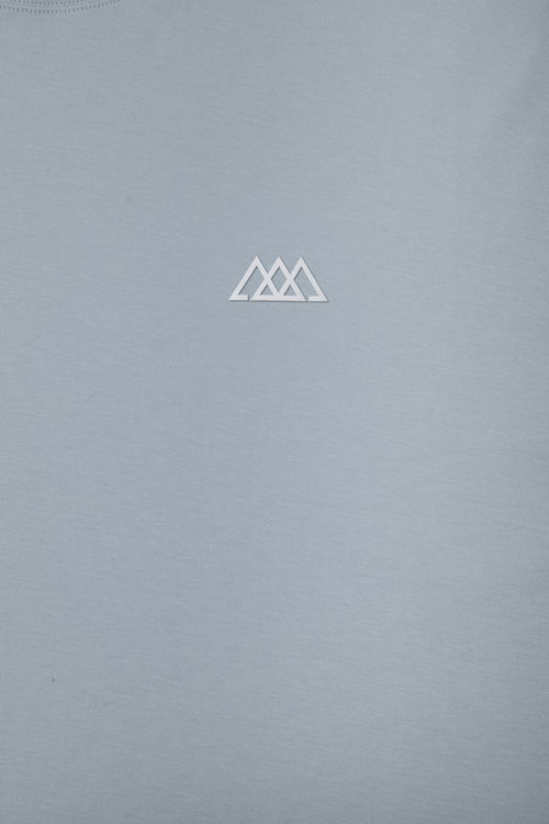 Chaos Logo Tee - Baby Blue / Logo White