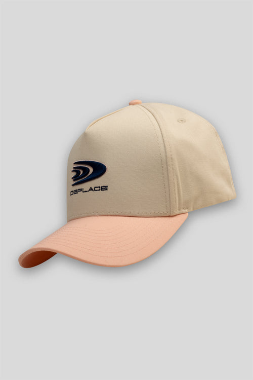 The Rush Cap - Beige & Miami Pink