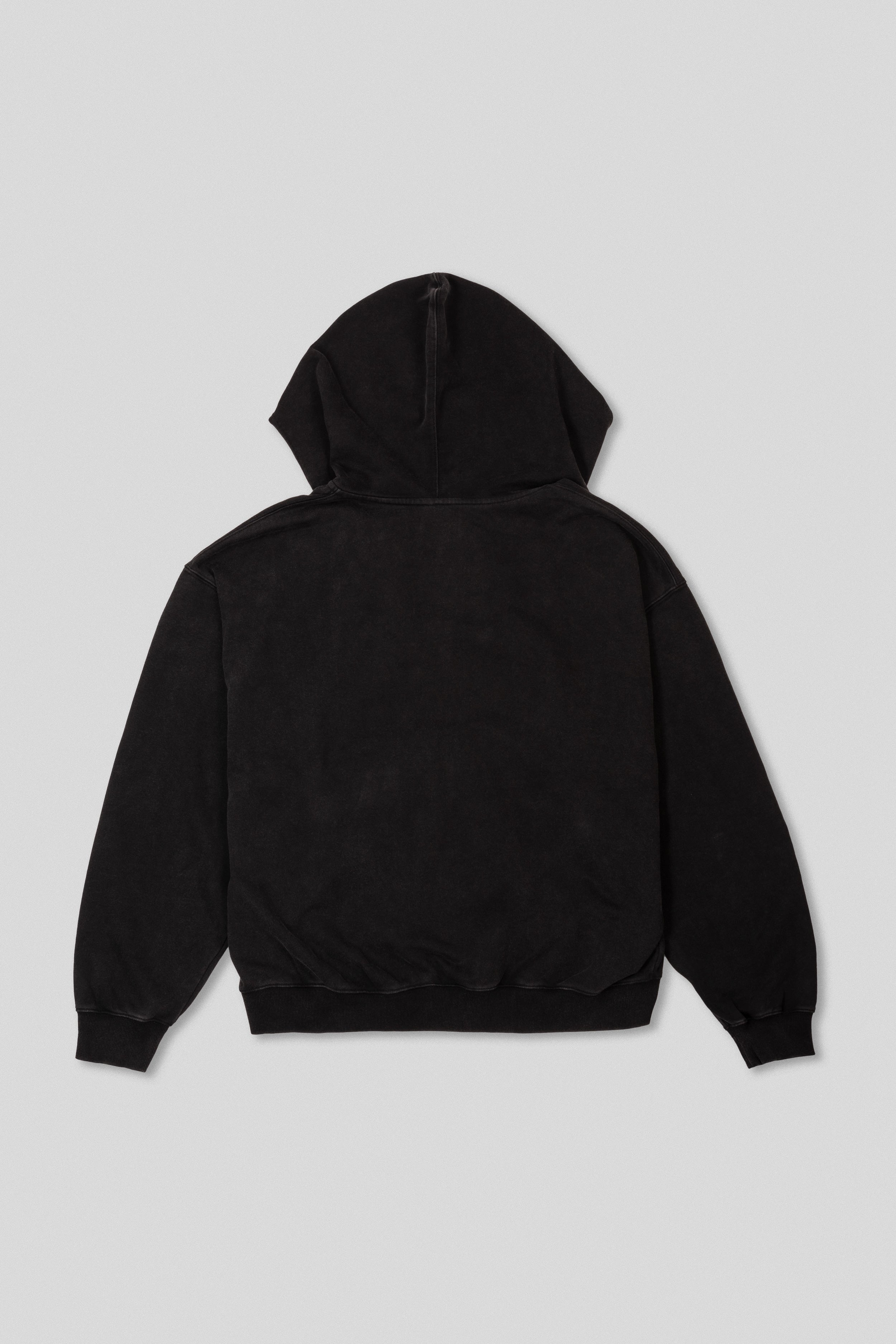 Arden Zipper Hoodie - Washed Black