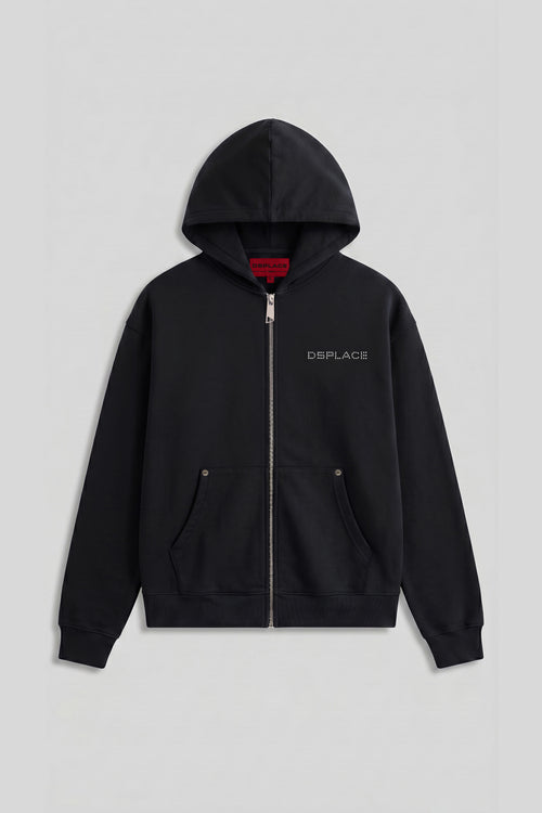 Arden Zipper Hoodie- Sparkle Logo