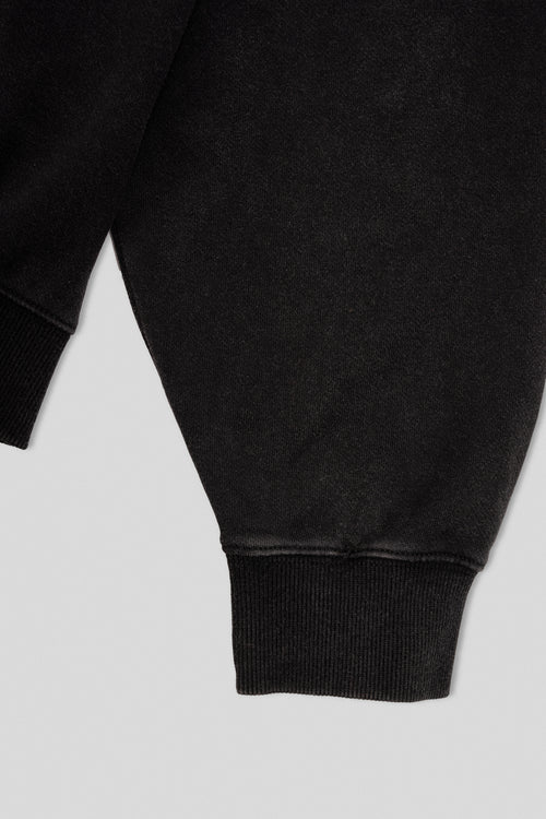 Arden Zipper Hoodie - Washed Black